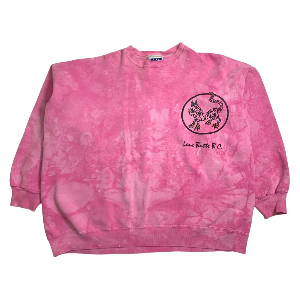 Vintage Lone Butte Cat Tie Dye Crewneck L