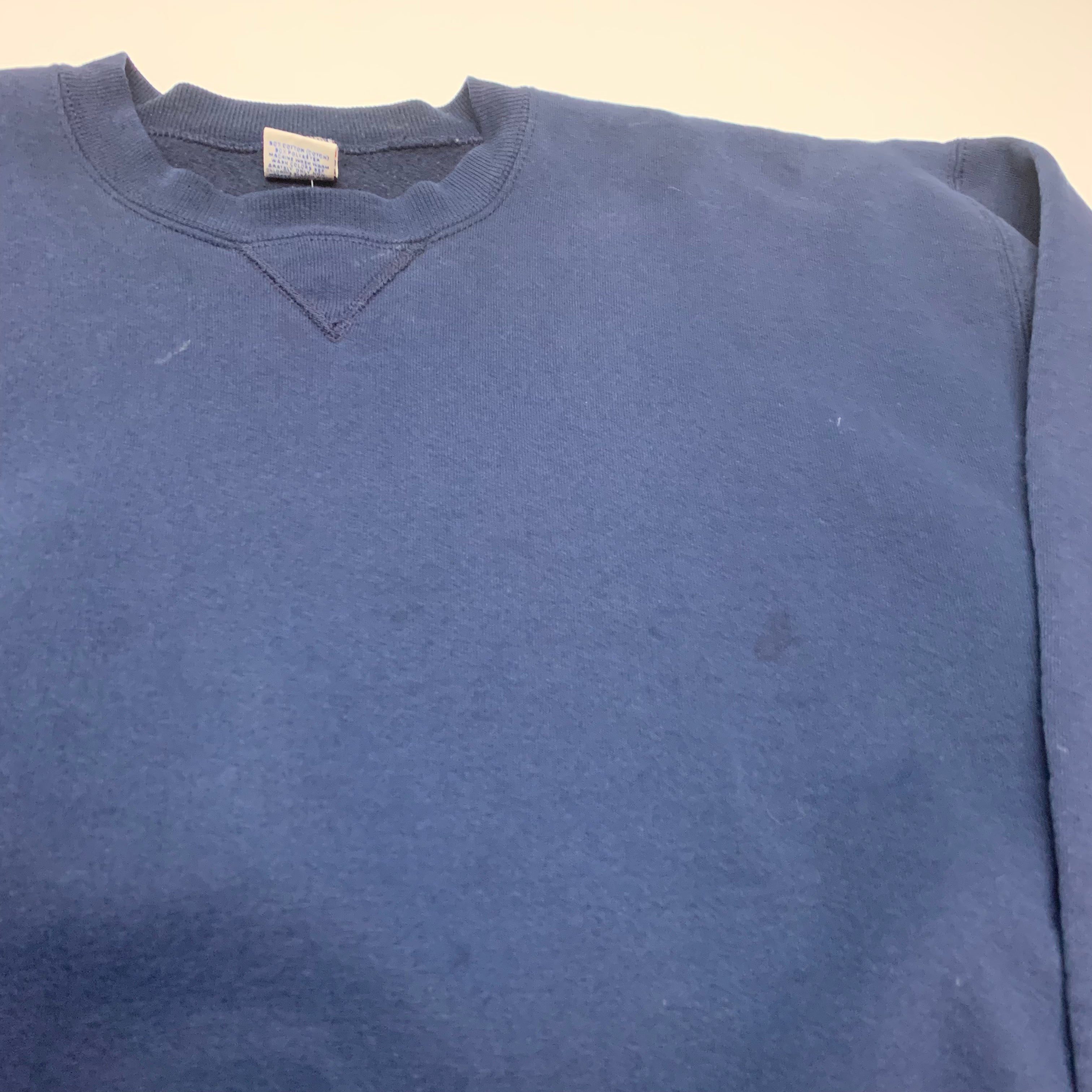 Y2K Russell Athletic Navy Crewneck XL