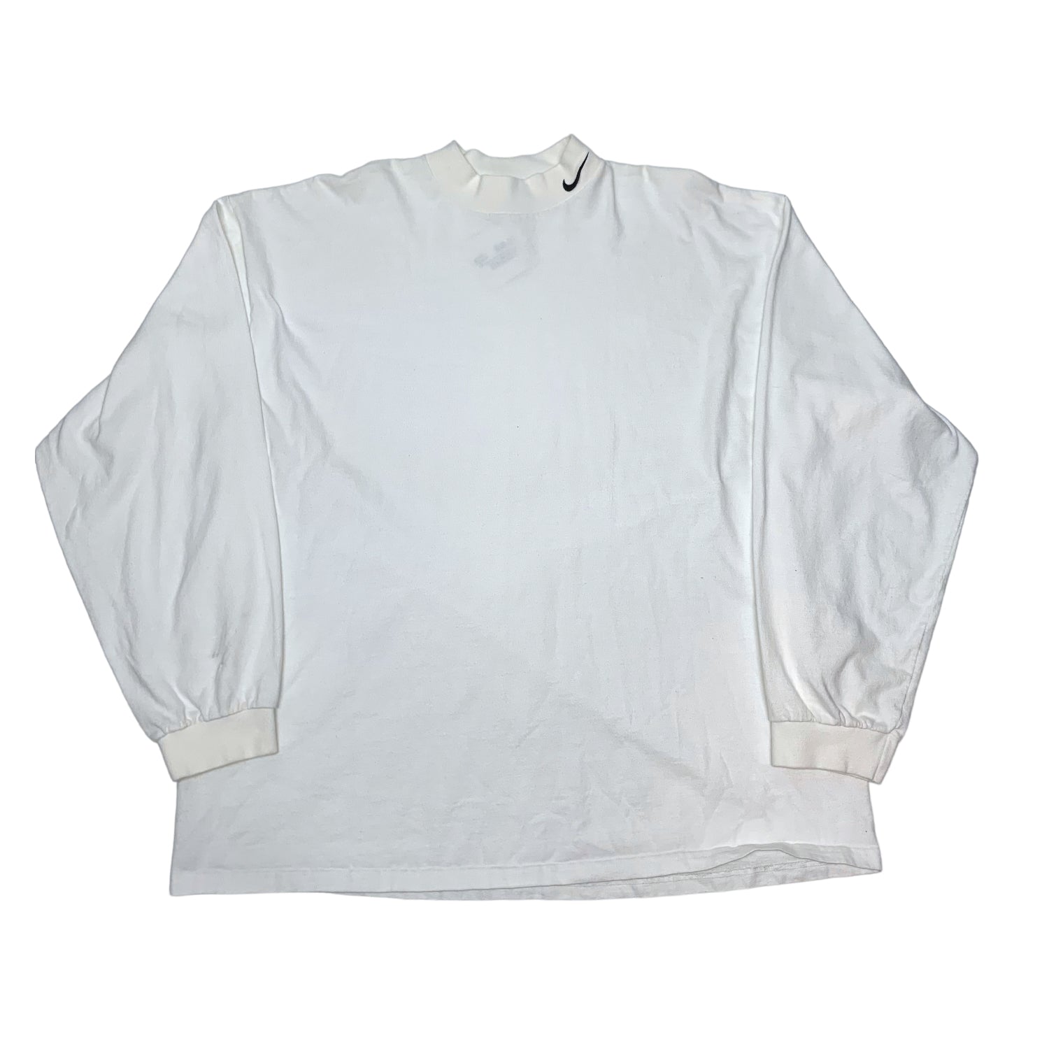 90’s White Nike Mockneck LS XXL