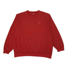 Load image into Gallery viewer, Y2K Red Nike Swoosh Crewneck XXL
