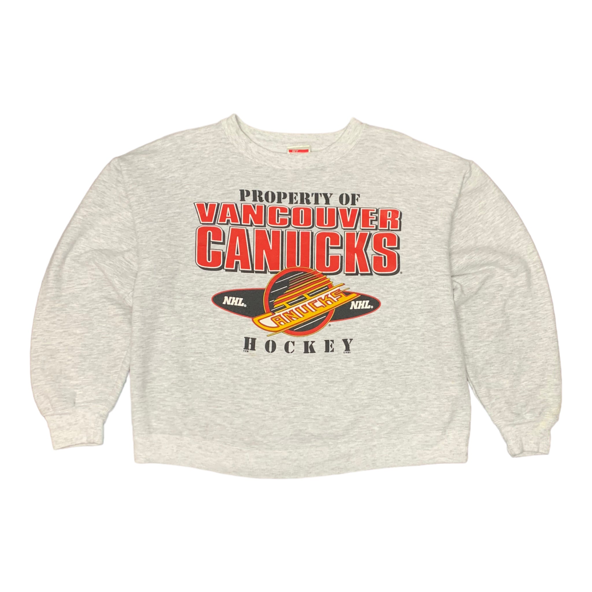90’s Vancouver Canucks Grey Crewneck M