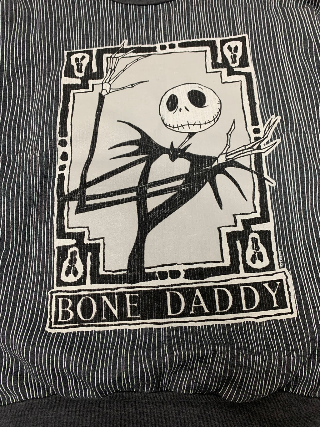 90's Nightmare Before Christmas Bone Daddy Crewneck L