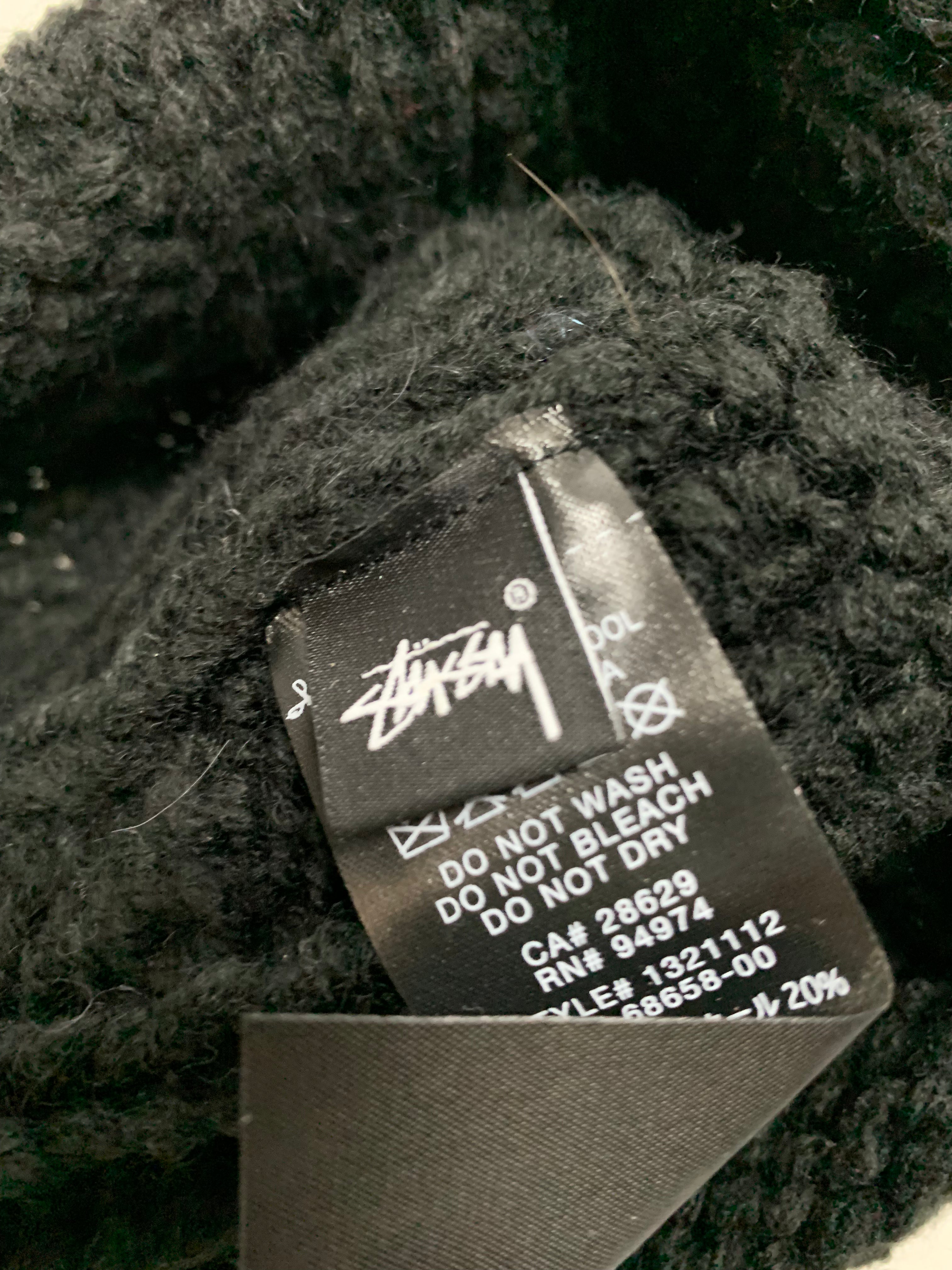 Black Knitted Stussy Beanie