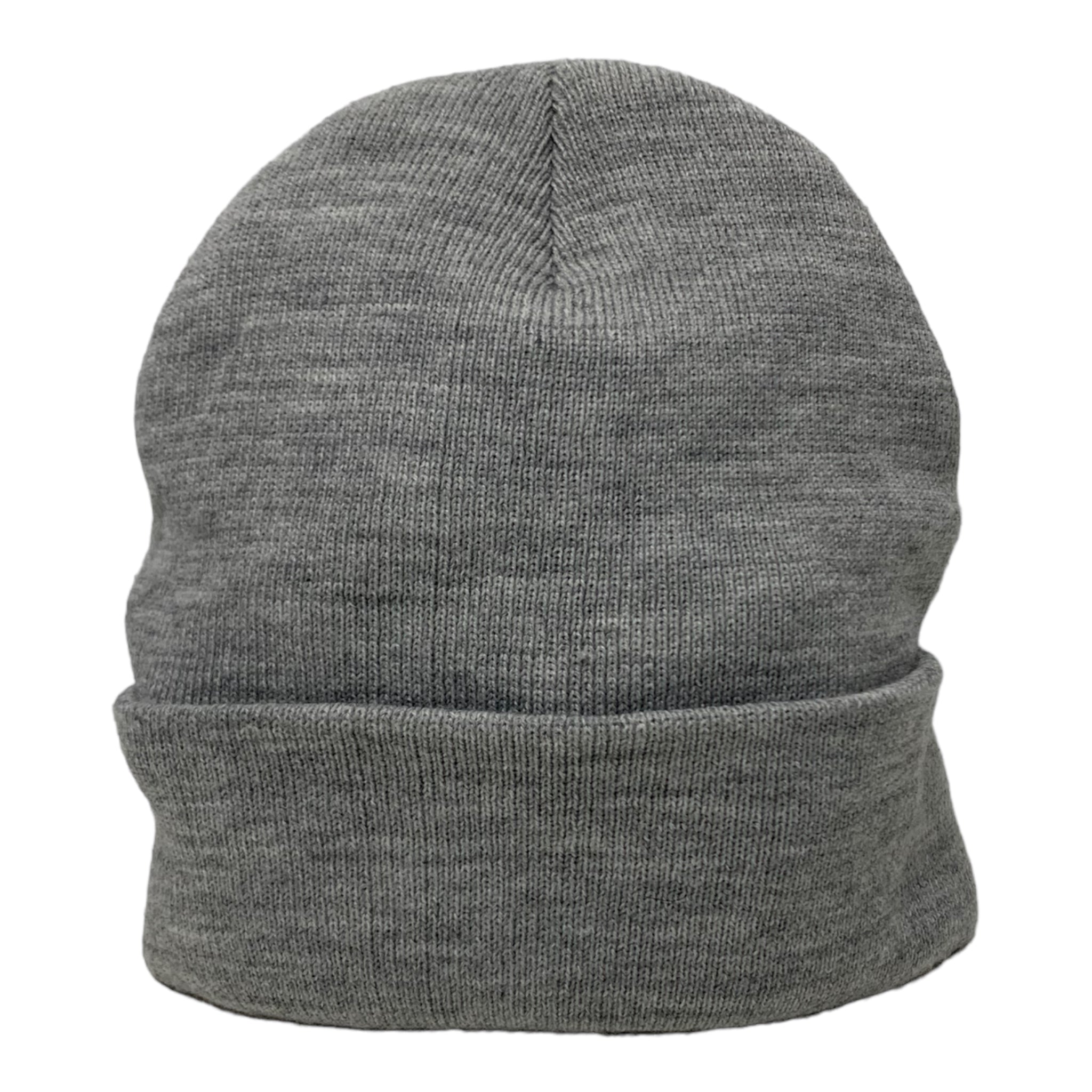 Grey Supreme Rubber Patch Beanie