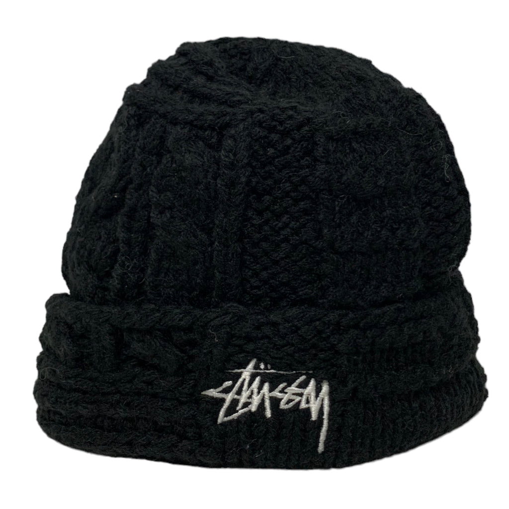Black Knitted Stussy Beanie