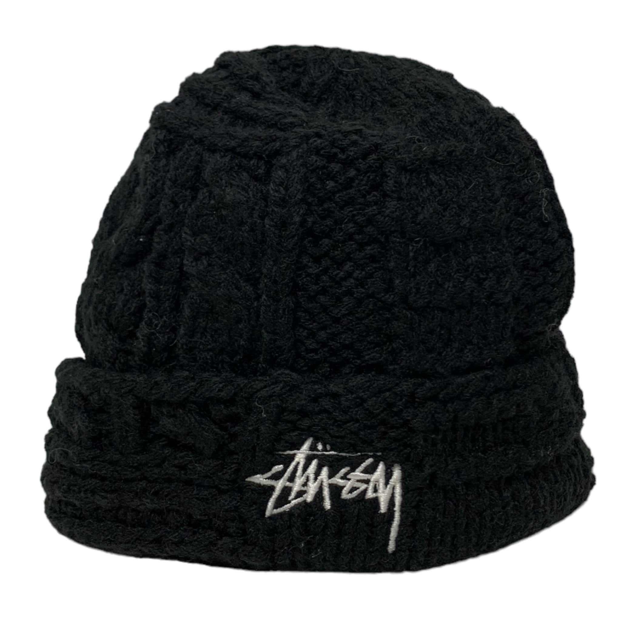 Black Knitted Stussy Beanie