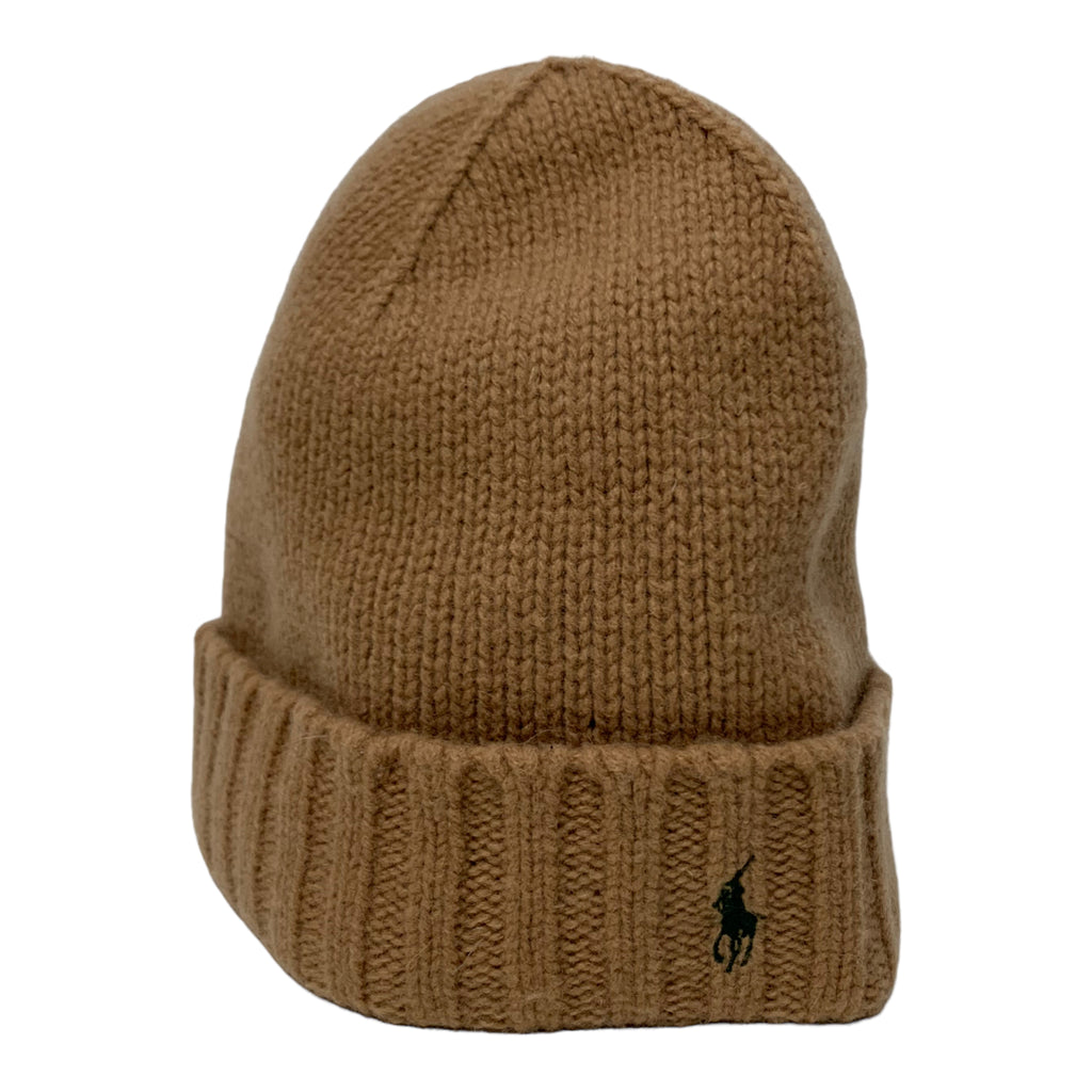Beige Polo Knitted Beanie