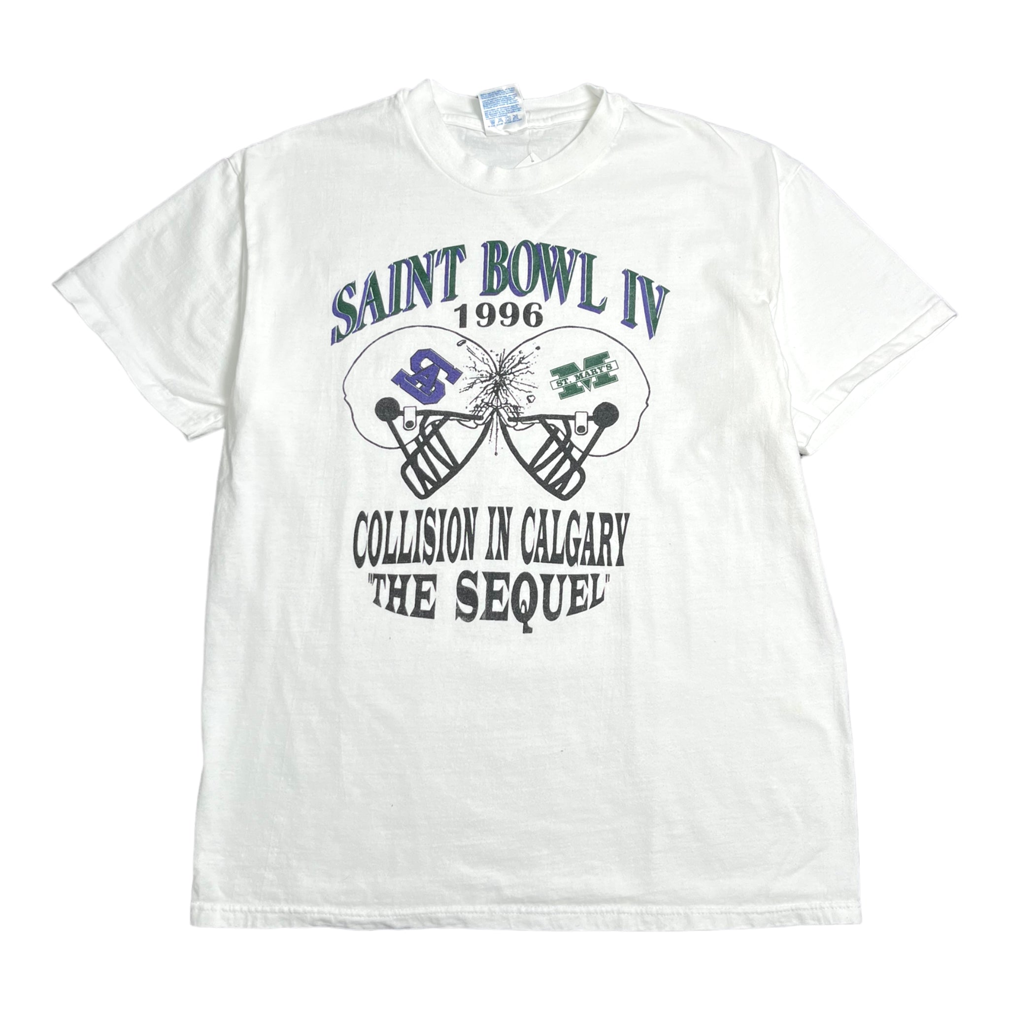 1996 Saint Bowl IV Football Tee L