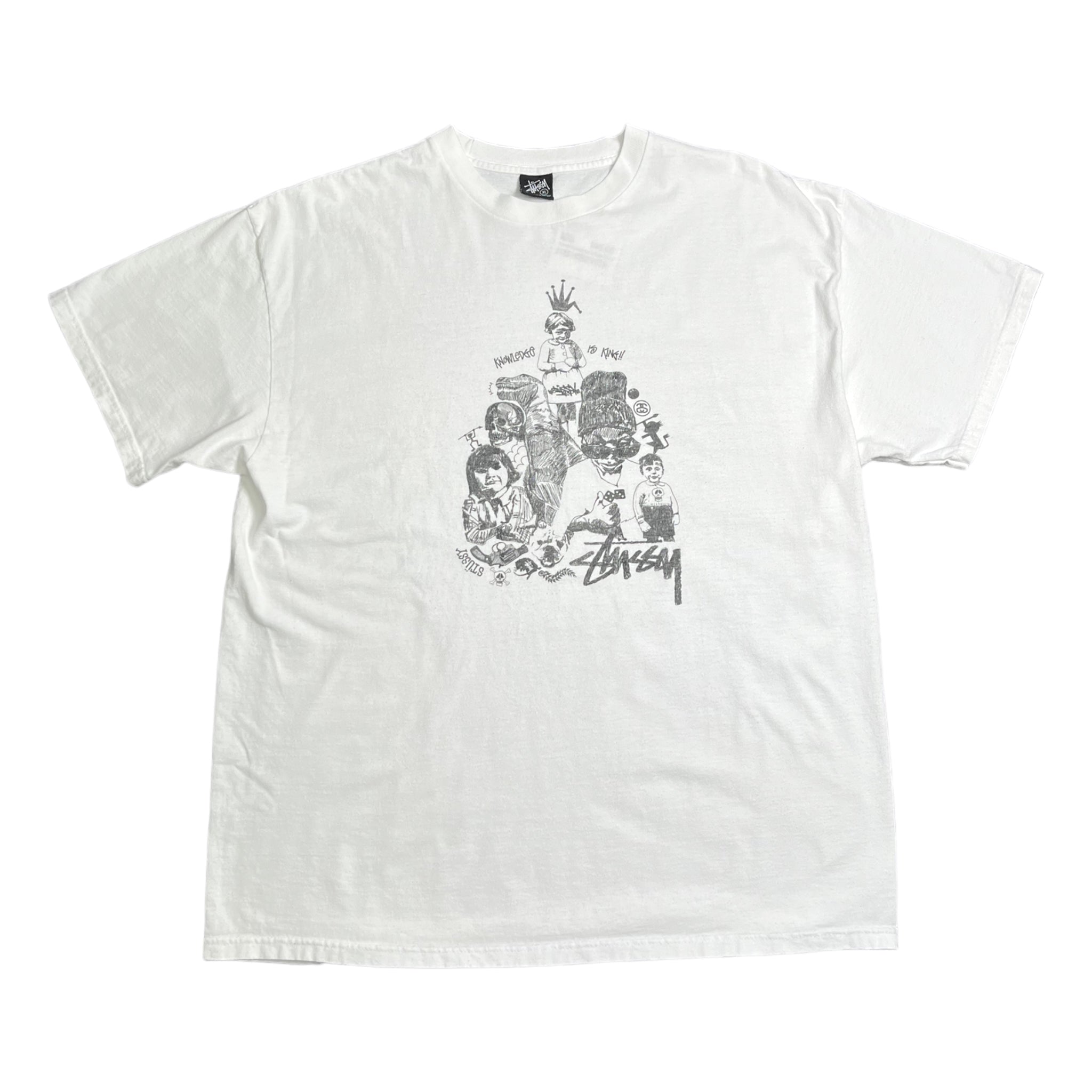 Stüssy Knowledge Is King Tee XL – Gone Again Vintage