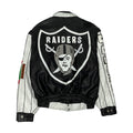 90’s Raiders Leather Varsity Jacket XL