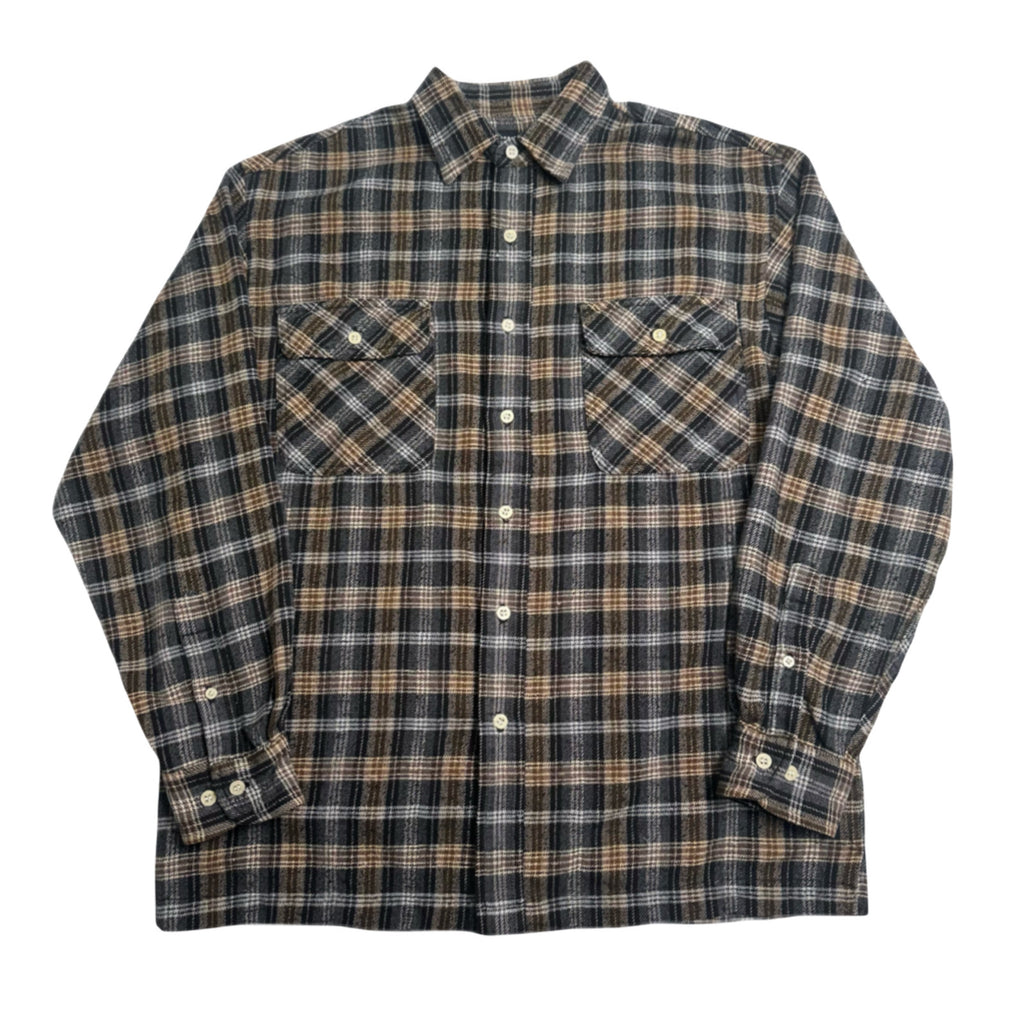 Roger Martin Plaid Flannel Shirt L