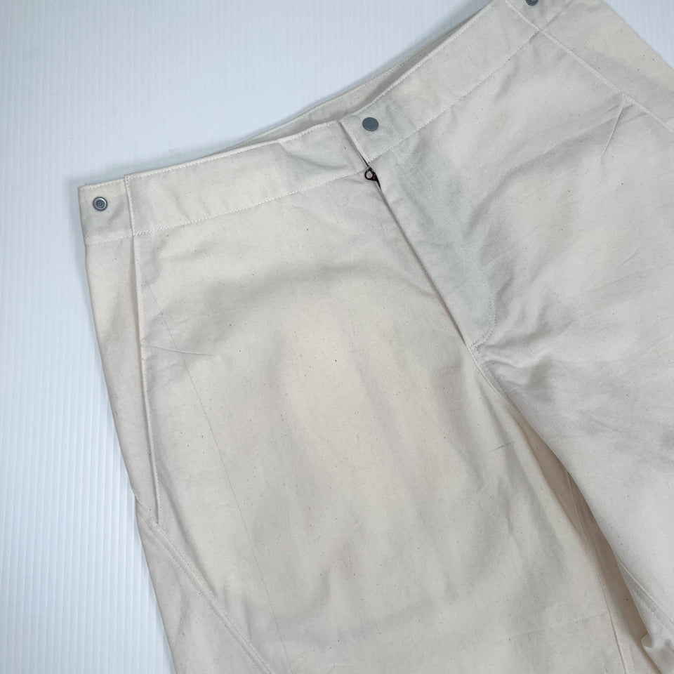 Rework Cotton Barrel Baggy Pants Cream 27-32