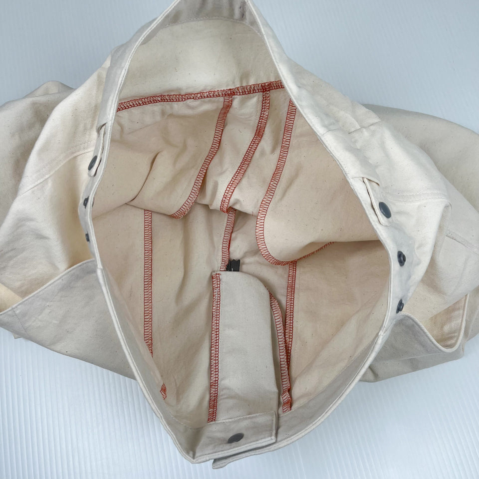 Rework Cotton Barrel Baggy Pants Cream 27-32