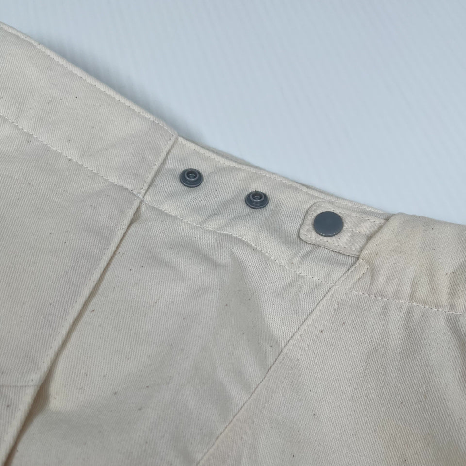Rework Cotton Barrel Baggy Pants Cream 27-32