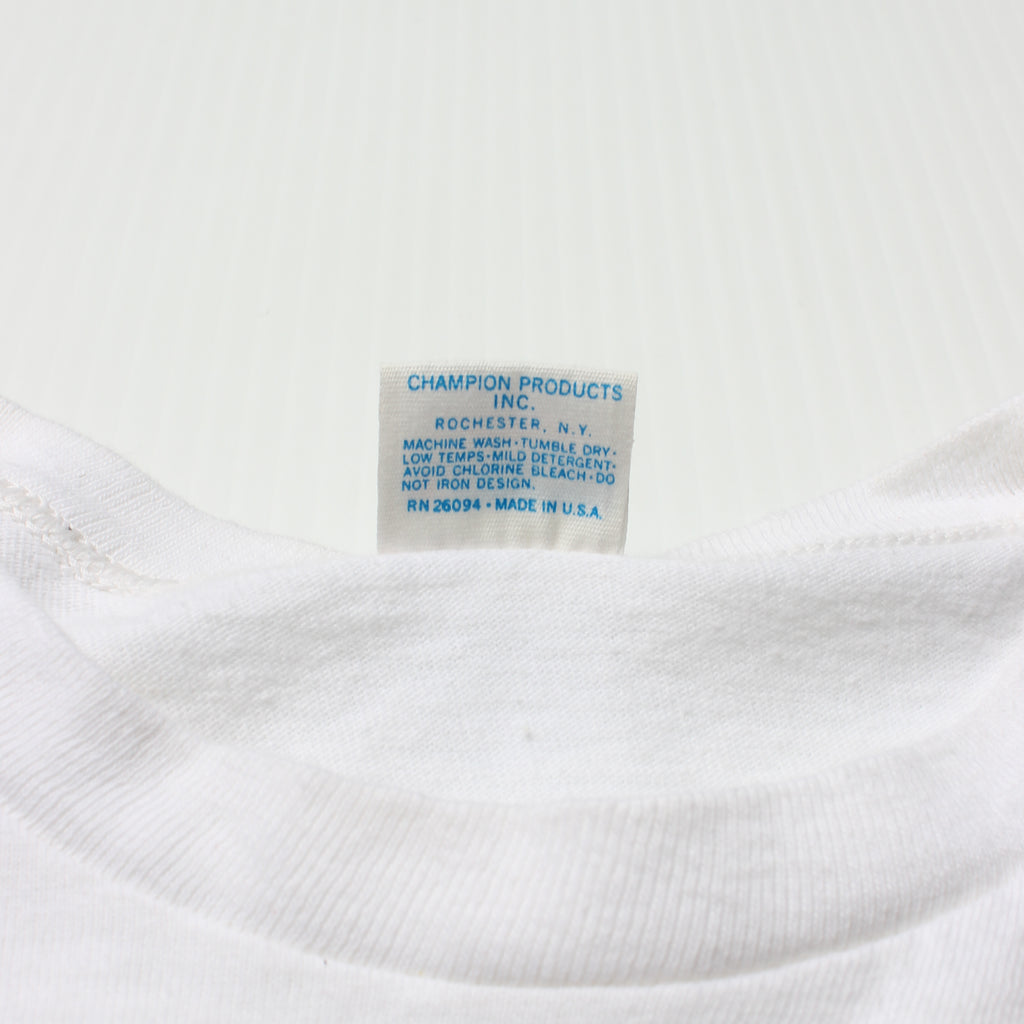 70s Champion Olin Skis Bike Race Tee L