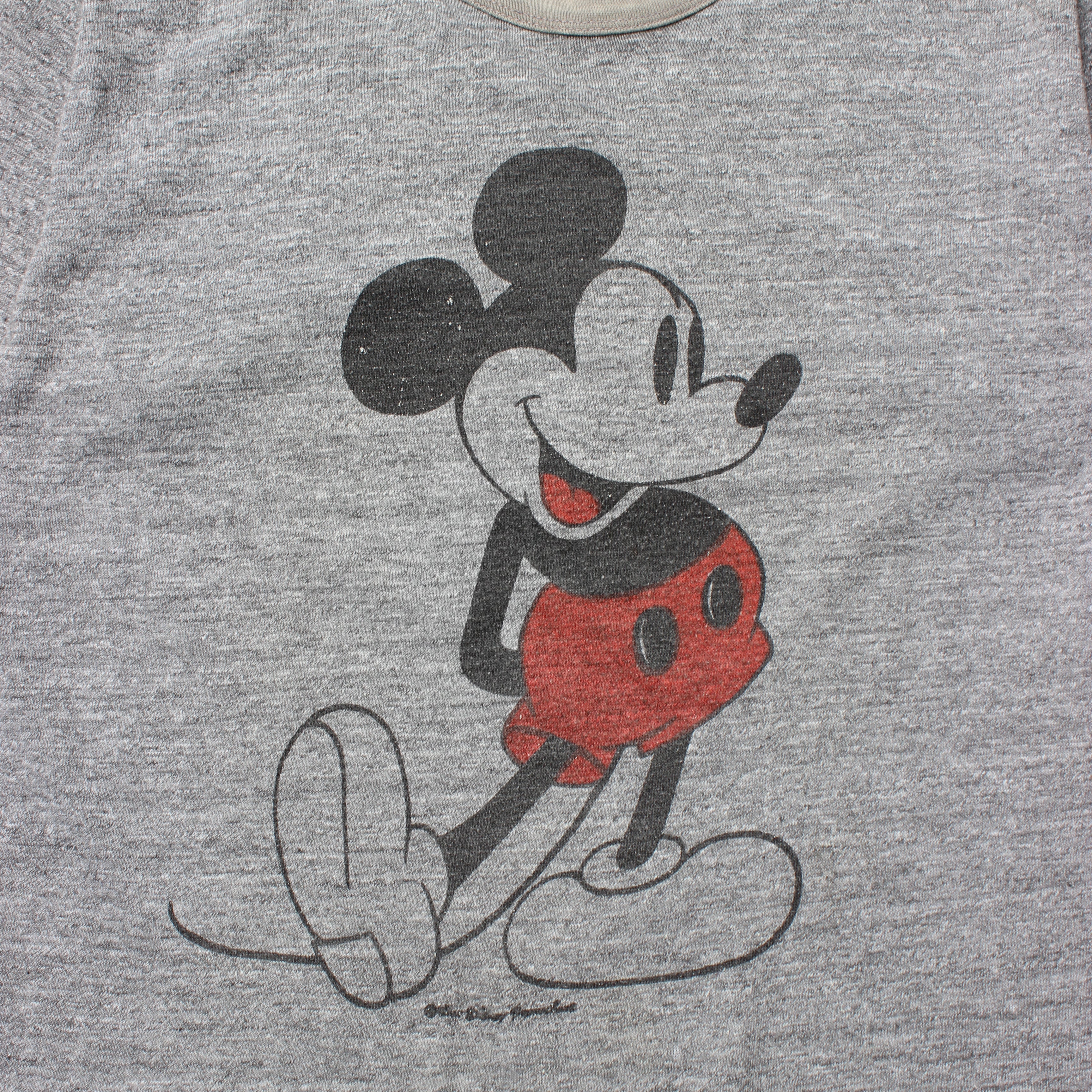 80s Disney Mickey Mouse Ringer Tee M