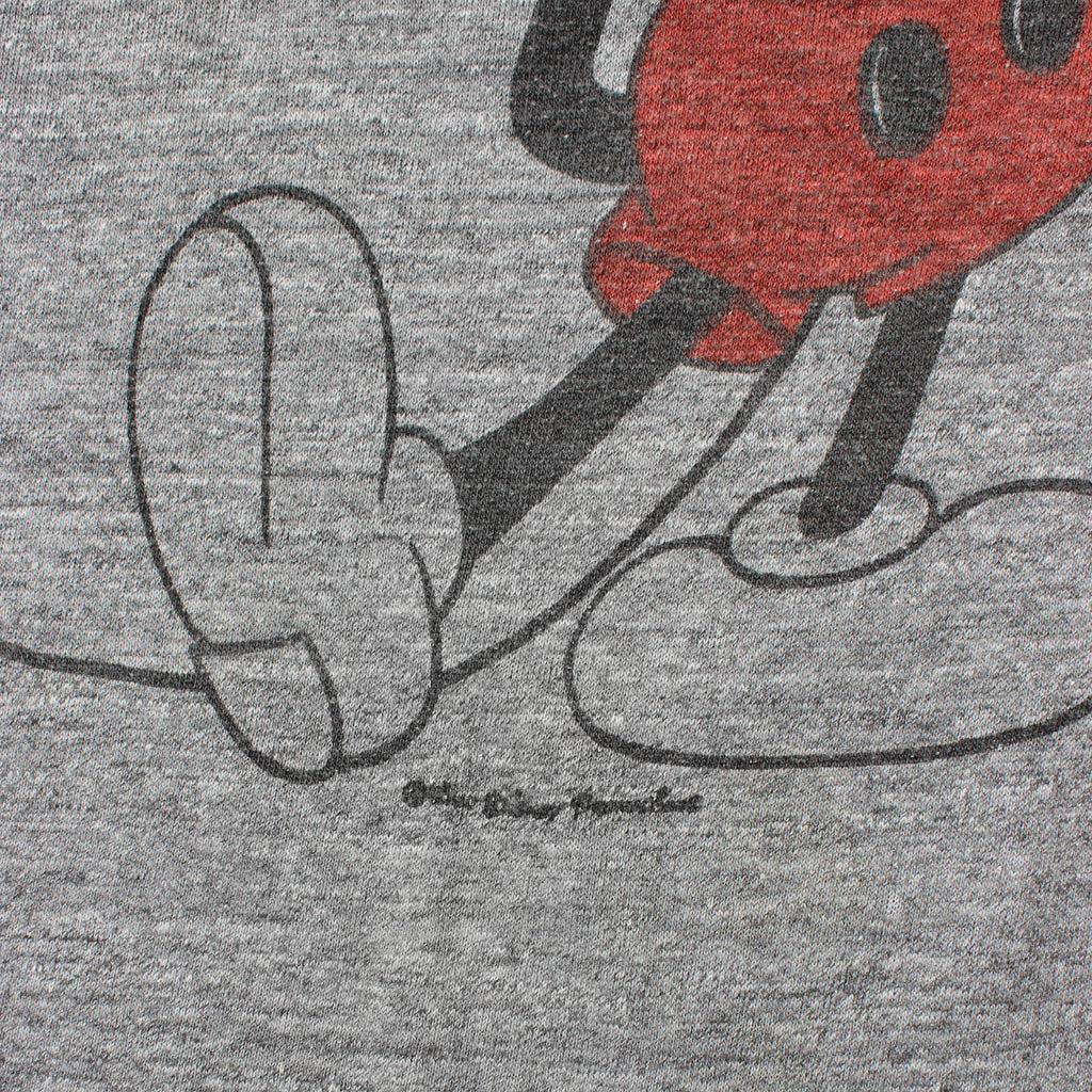 80s Disney Mickey Mouse Ringer Tee M