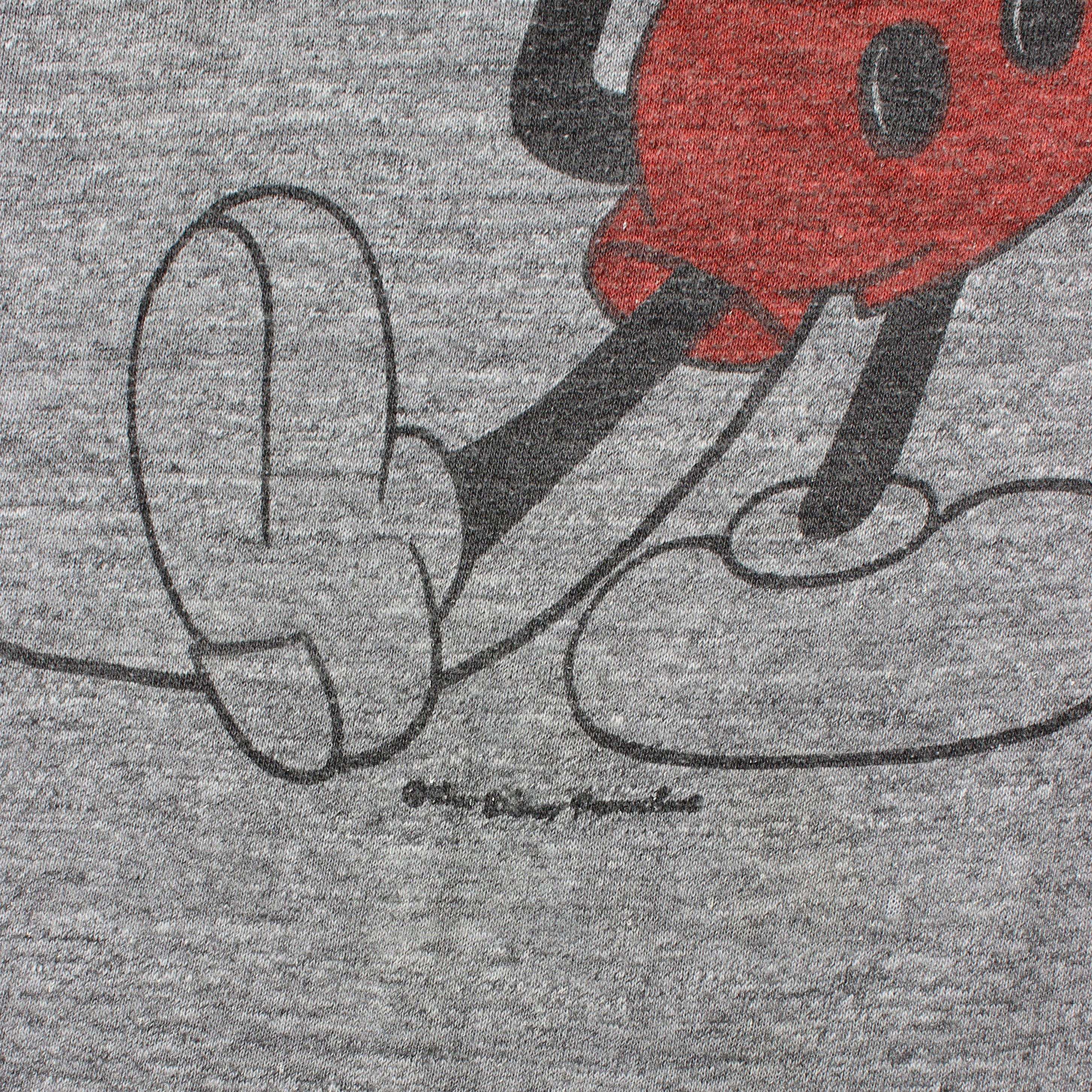 80s Disney Mickey Mouse Ringer Tee M