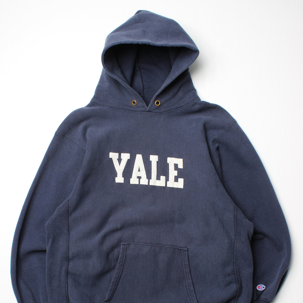 80s Champion Reverse Weave Yale Hoodie XL