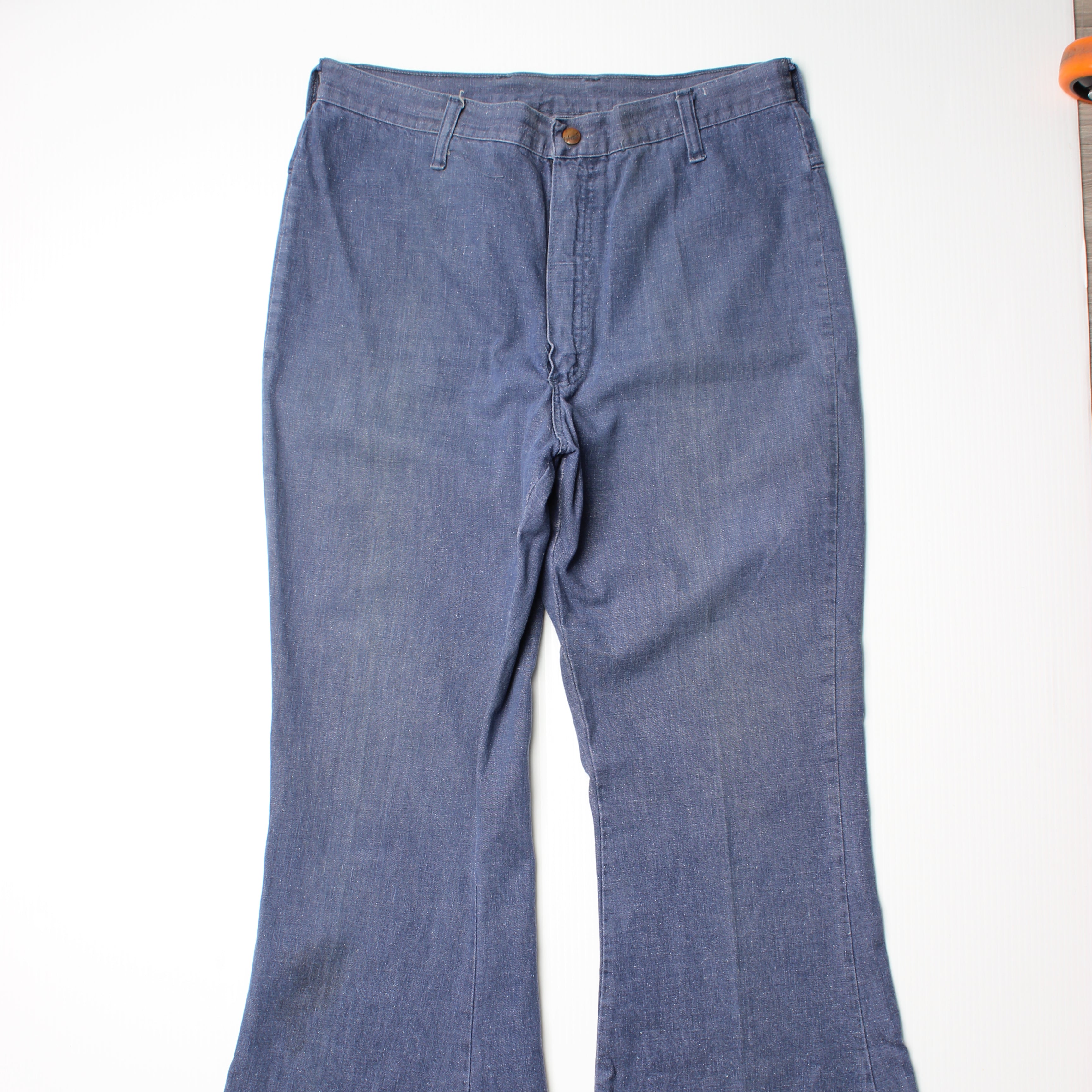 70s Wrangler Bell Bottom Faded Denim Women's 18