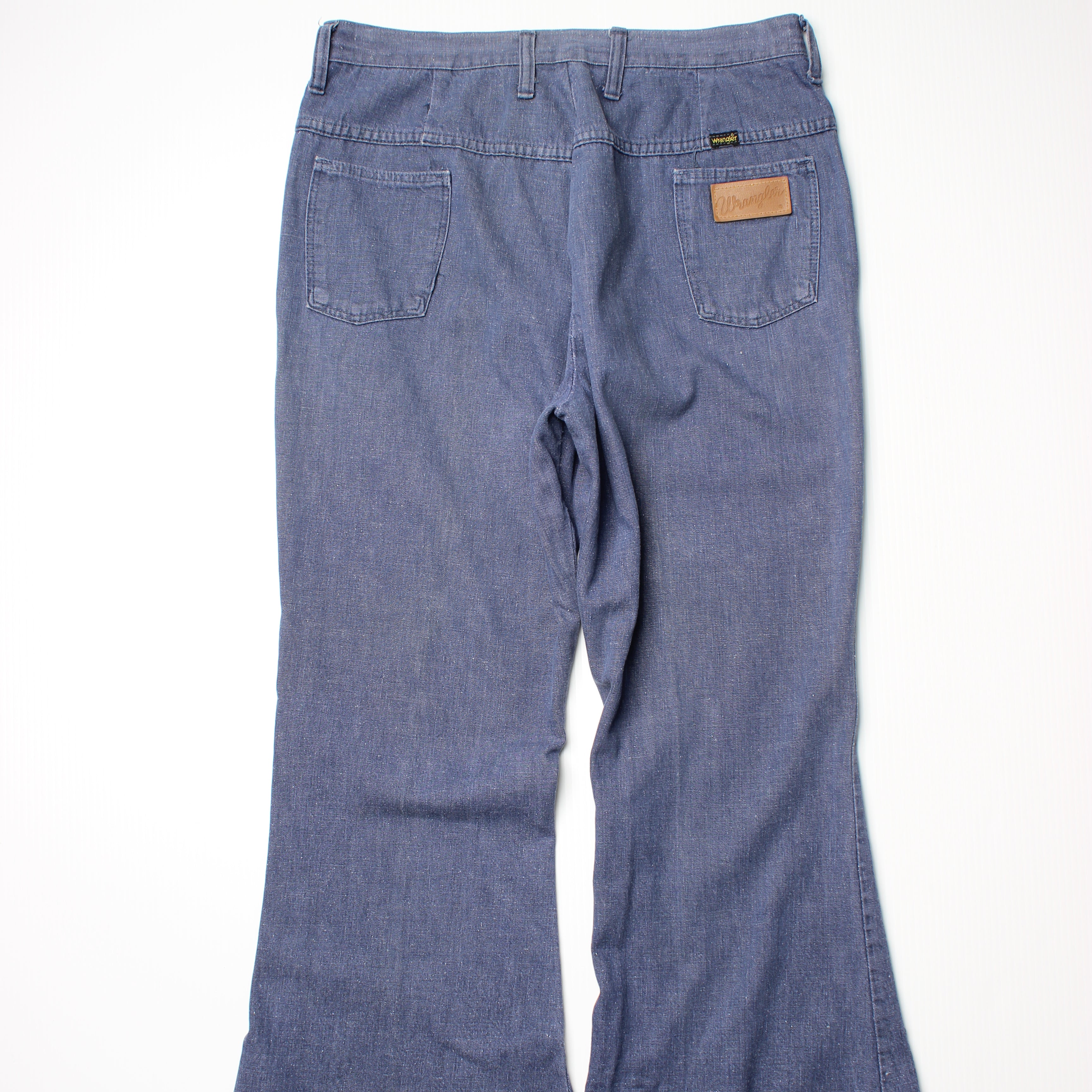 70s Wrangler Bell Bottom Faded Denim Women's 18