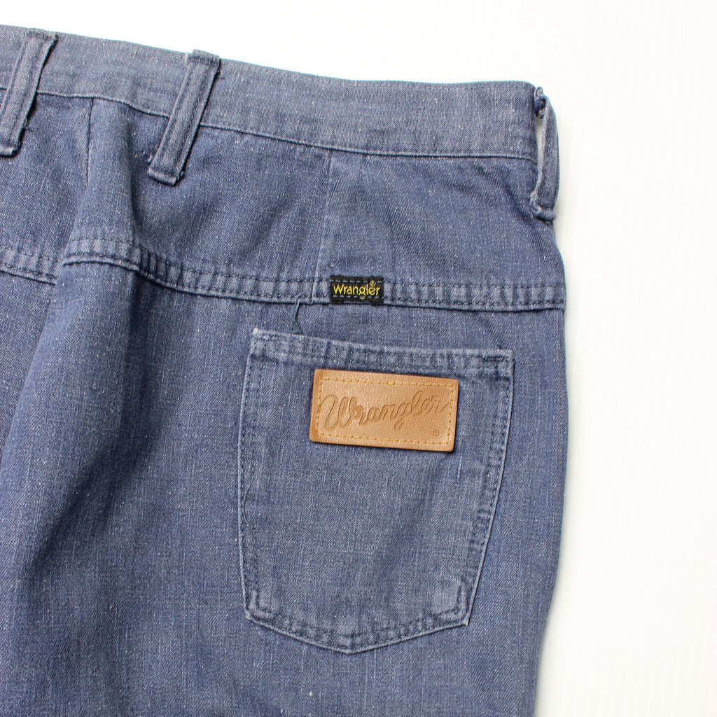 70s Wrangler Bell Bottom Faded Denim Women's 18