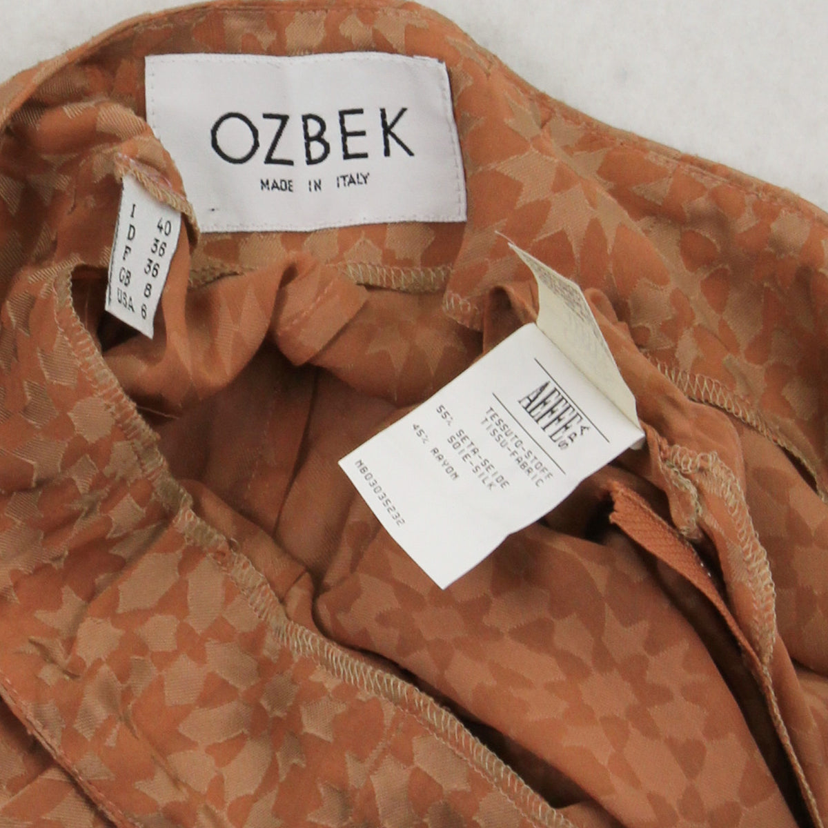 Ozbek Floral Pattern Light Trousers Women's 6
