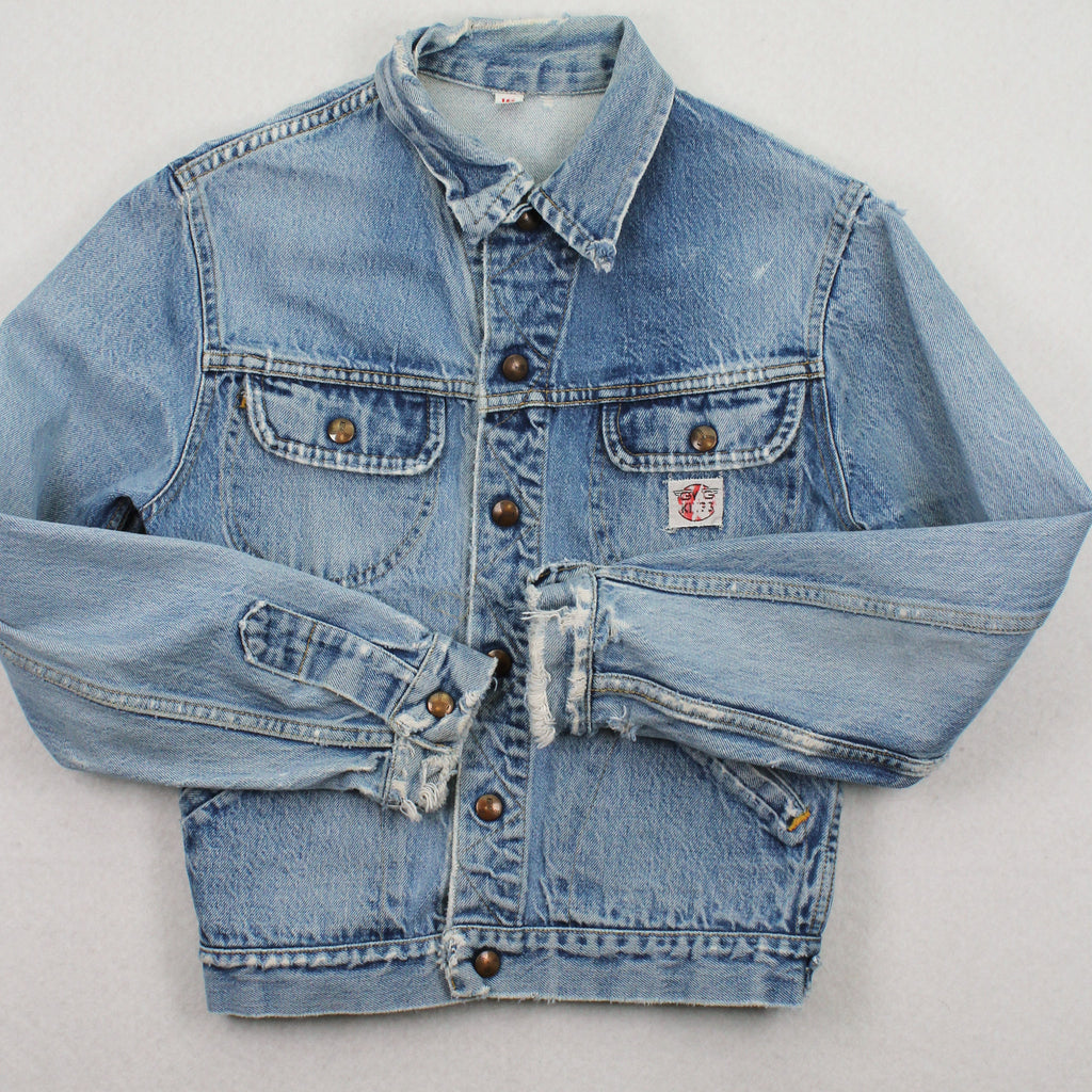 Vintage GWG Kings Distressed Denim Jacket Women's 16