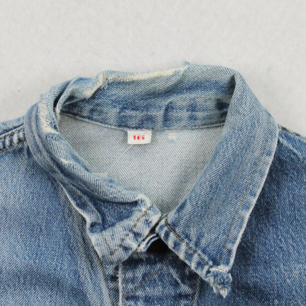 Vintage GWG Kings Distressed Denim Jacket Women's 16