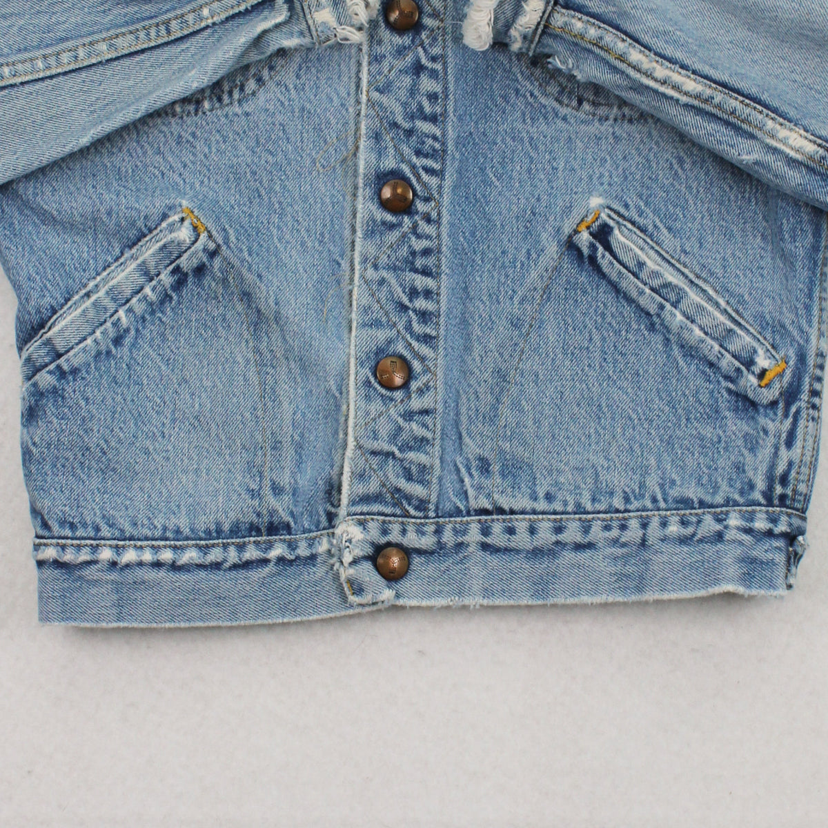 Vintage GWG Kings Distressed Denim Jacket Women's 16