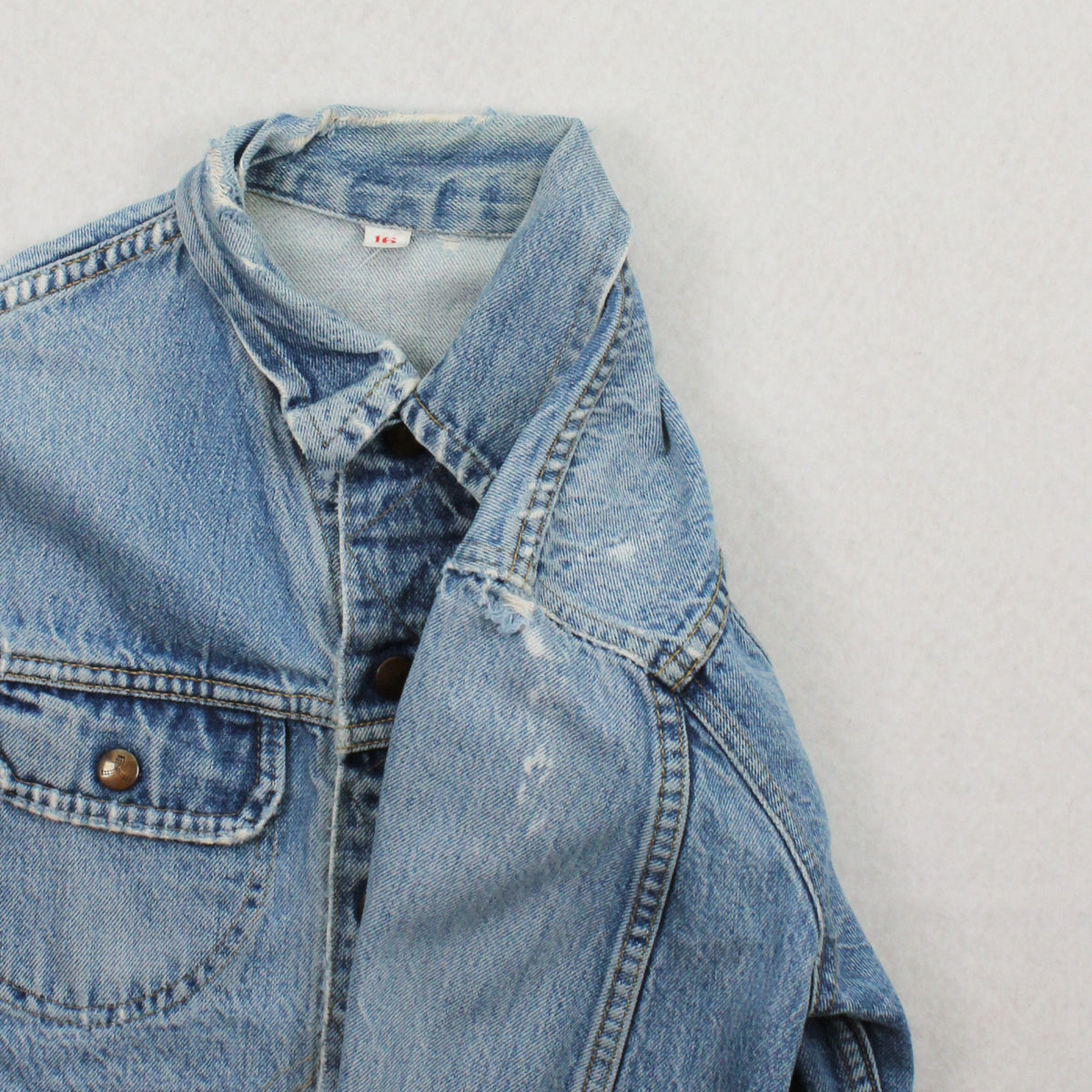 Vintage GWG Kings Distressed Denim Jacket Women's 16