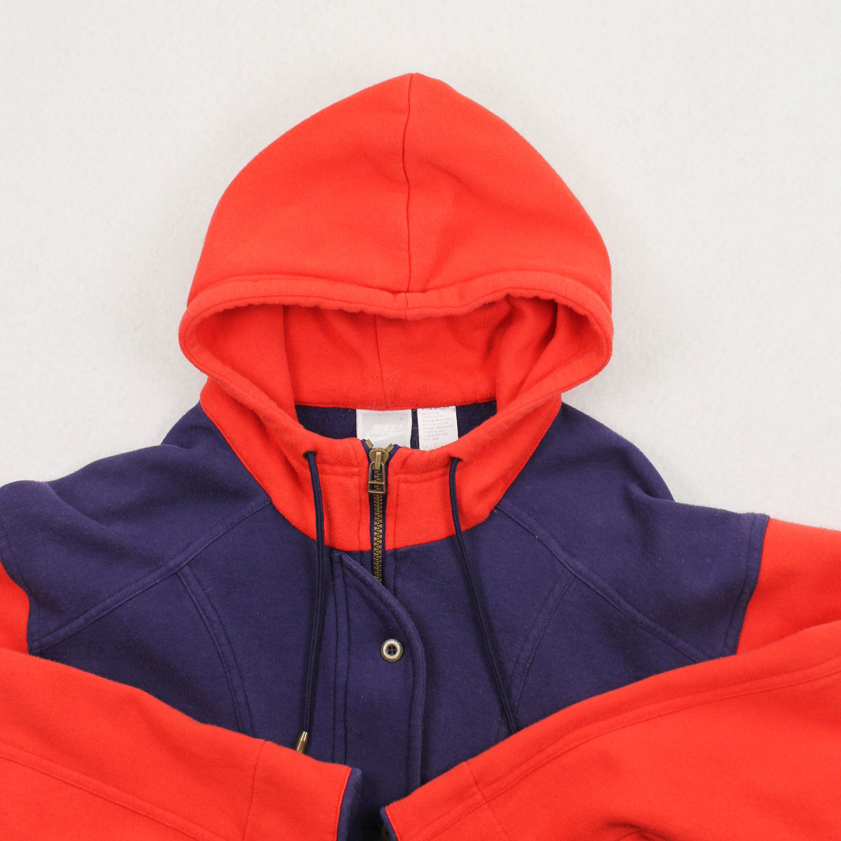 Vintage Nike Cotton Button Up Hoodie Youth M