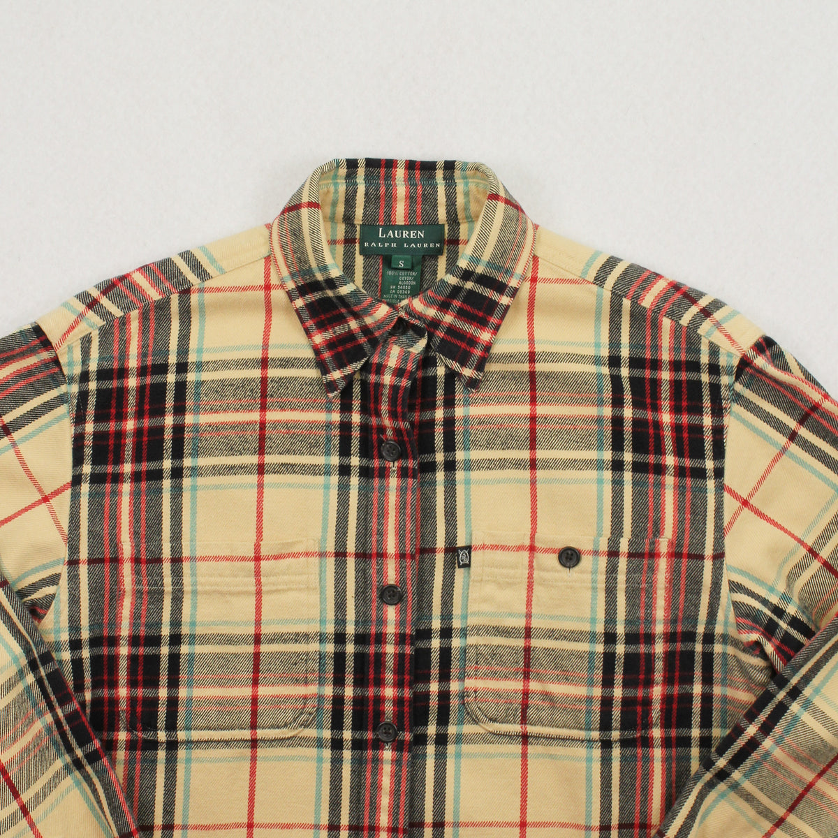 Lauren Ralph Lauren Plaid Button Up Shirt Women's S
