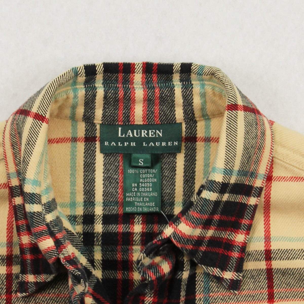 Lauren Ralph Lauren Plaid Button Up Shirt Women's S