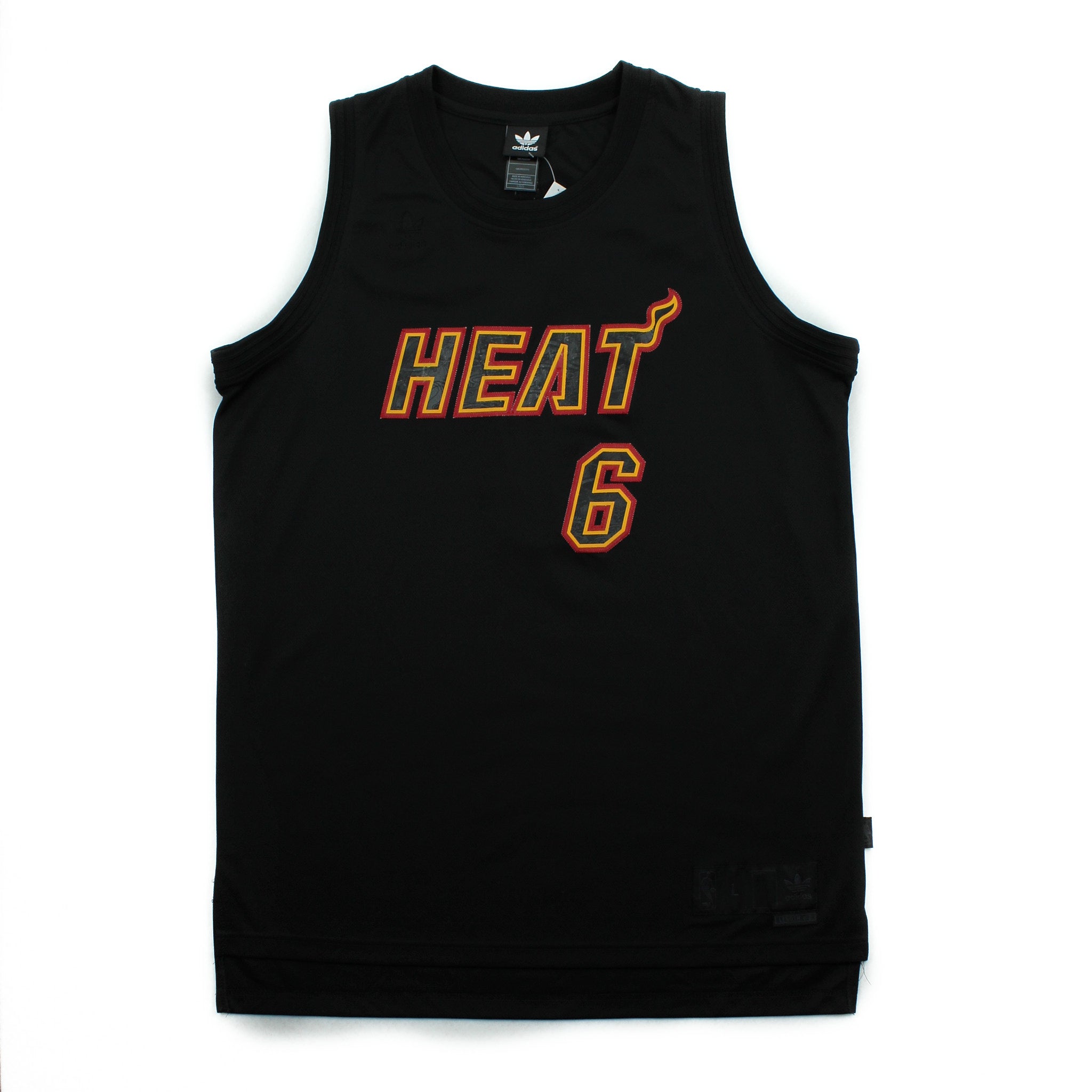 Adidas Miami Heat Lebron James #6 Jersey L
