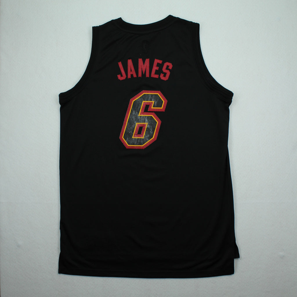Adidas Miami Heat Lebron James #6 Jersey L