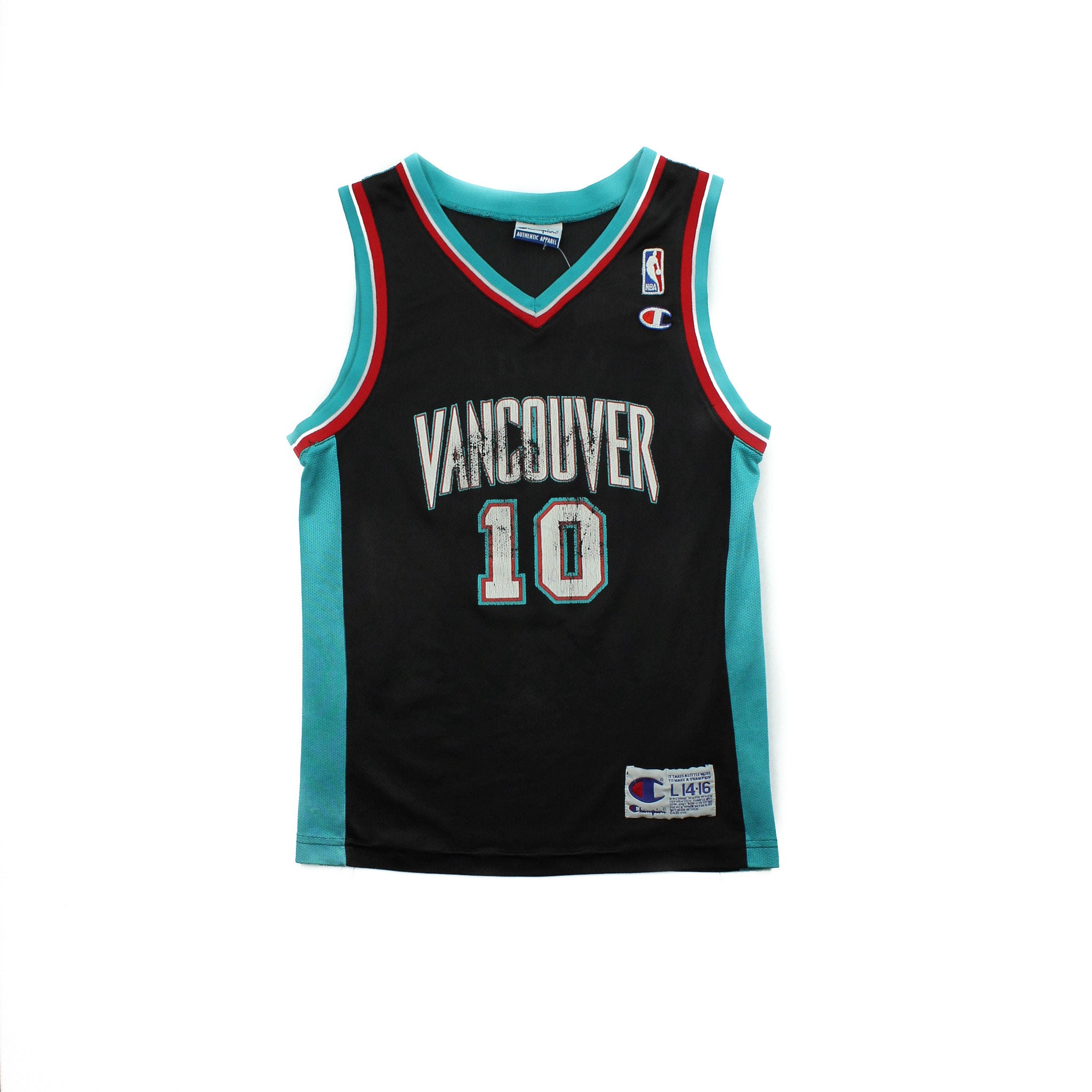 Vintage Champion Vancouver Grizzlies Bibby #10 Jersey Youth L