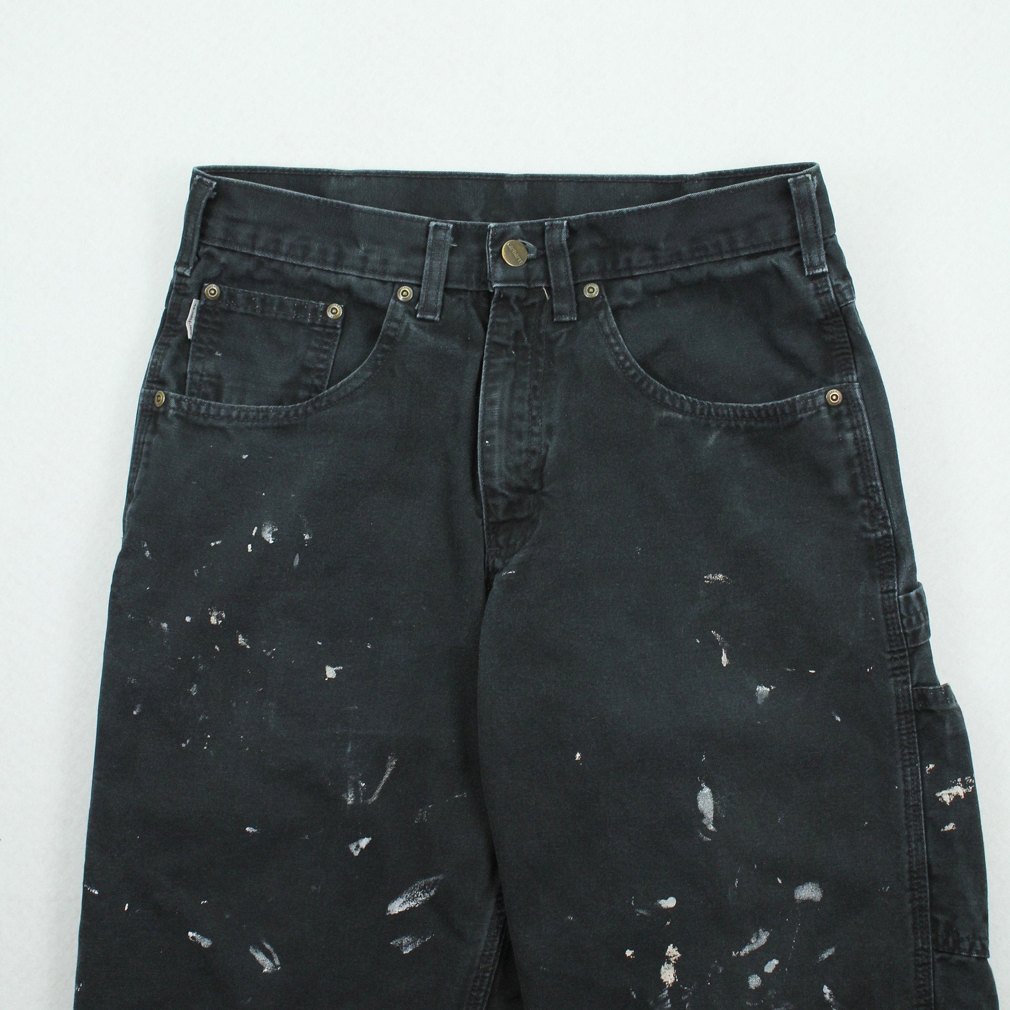 Vintage Carhartt Loose Fit Paint Splattered Carpenter Denim 32