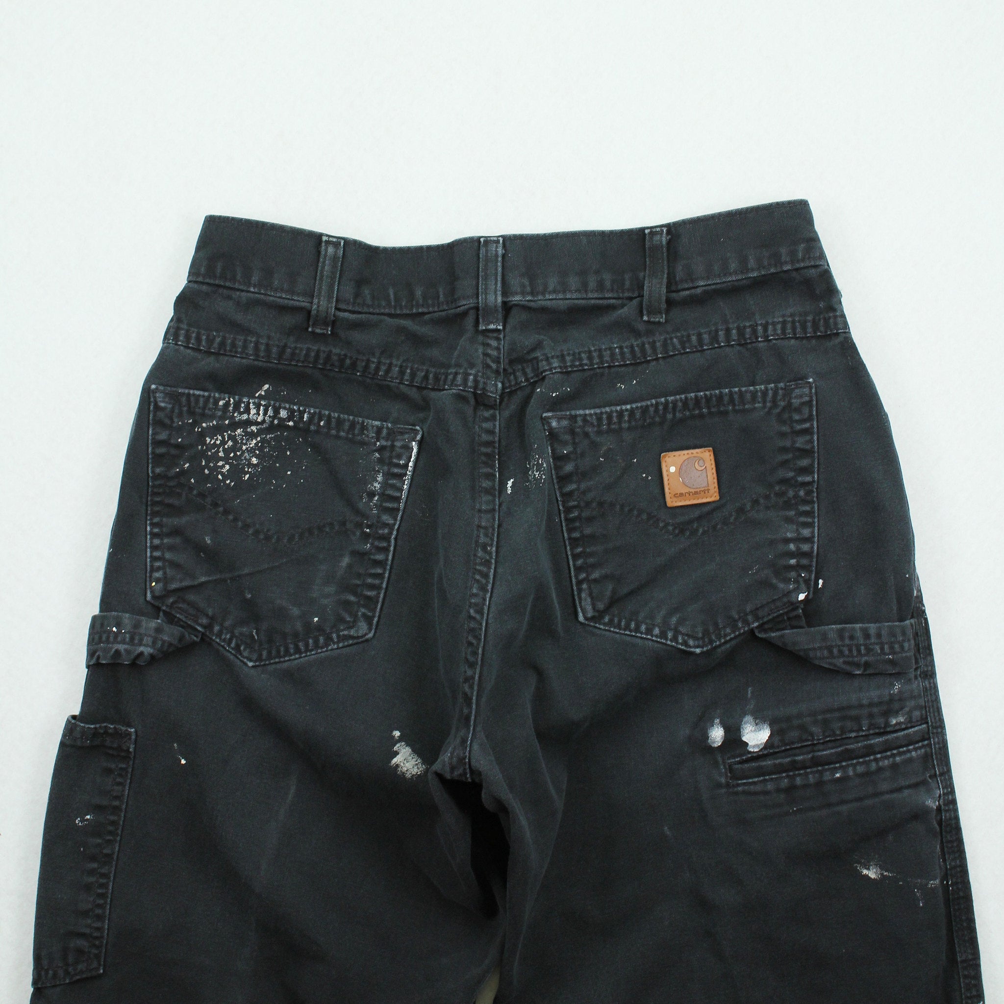 Vintage Carhartt Loose Fit Paint Splattered Carpenter Denim 32