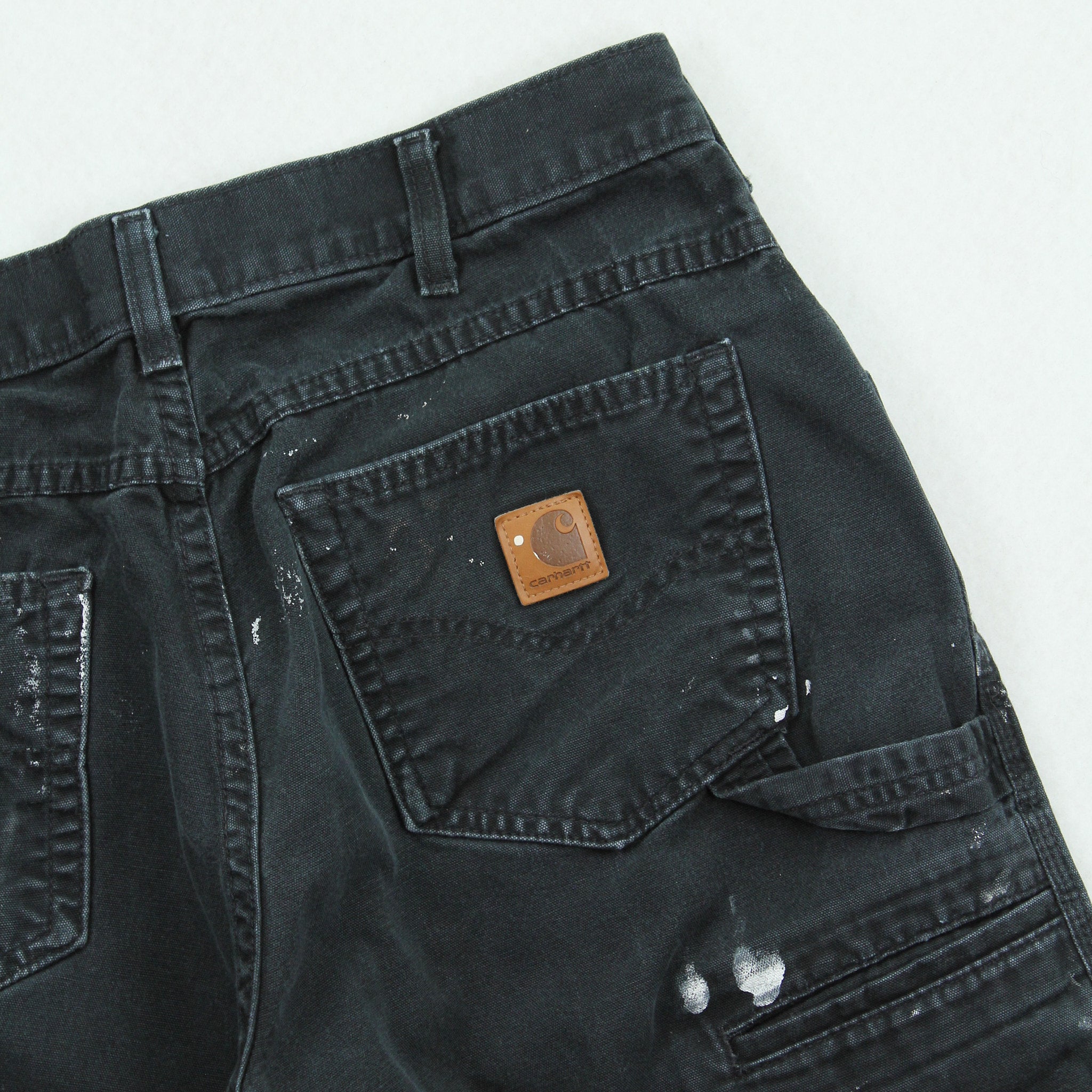 Vintage Carhartt Loose Fit Paint Splattered Carpenter Denim 32