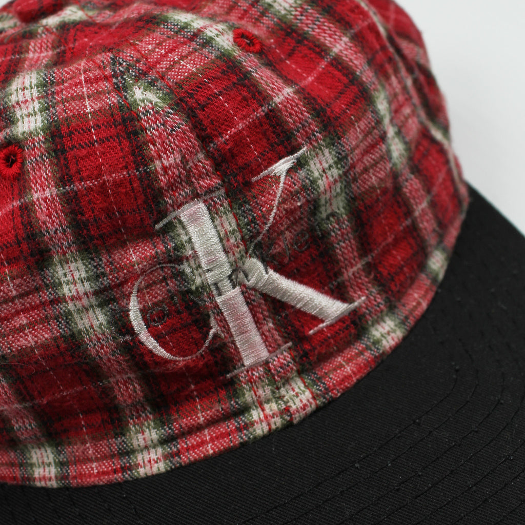 Vintage Calvin Klein Plaid Snapback Hat