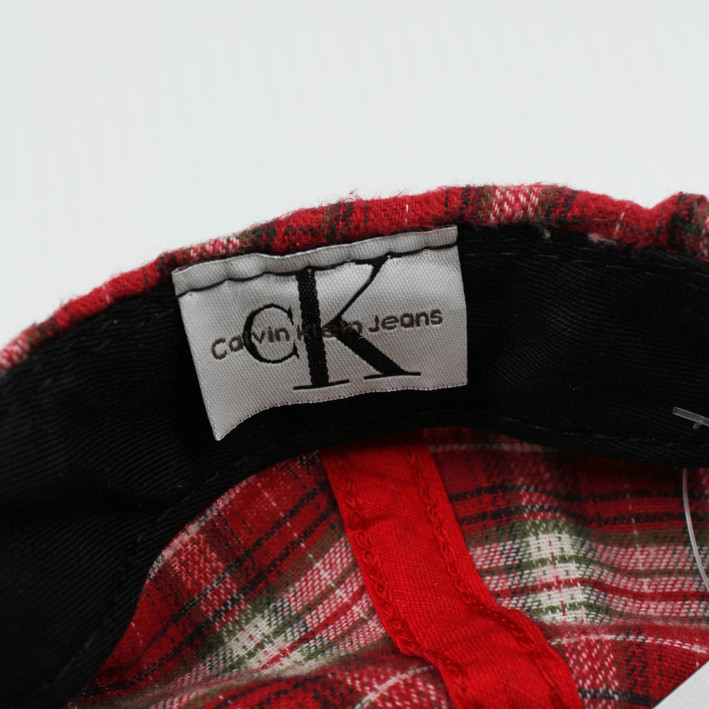 Vintage Calvin Klein Plaid Snapback Hat