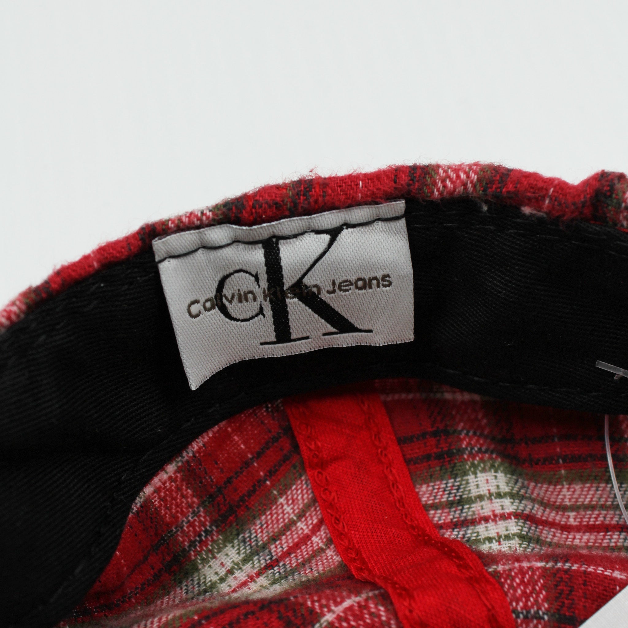 Vintage Calvin Klein Plaid Snapback Hat