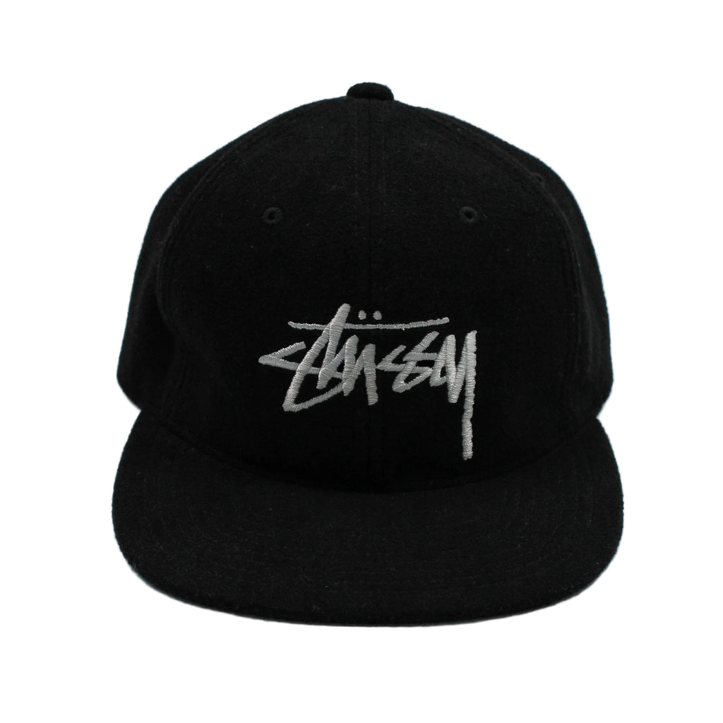 Stussy Big Logo Wool Blend Strapback Hat