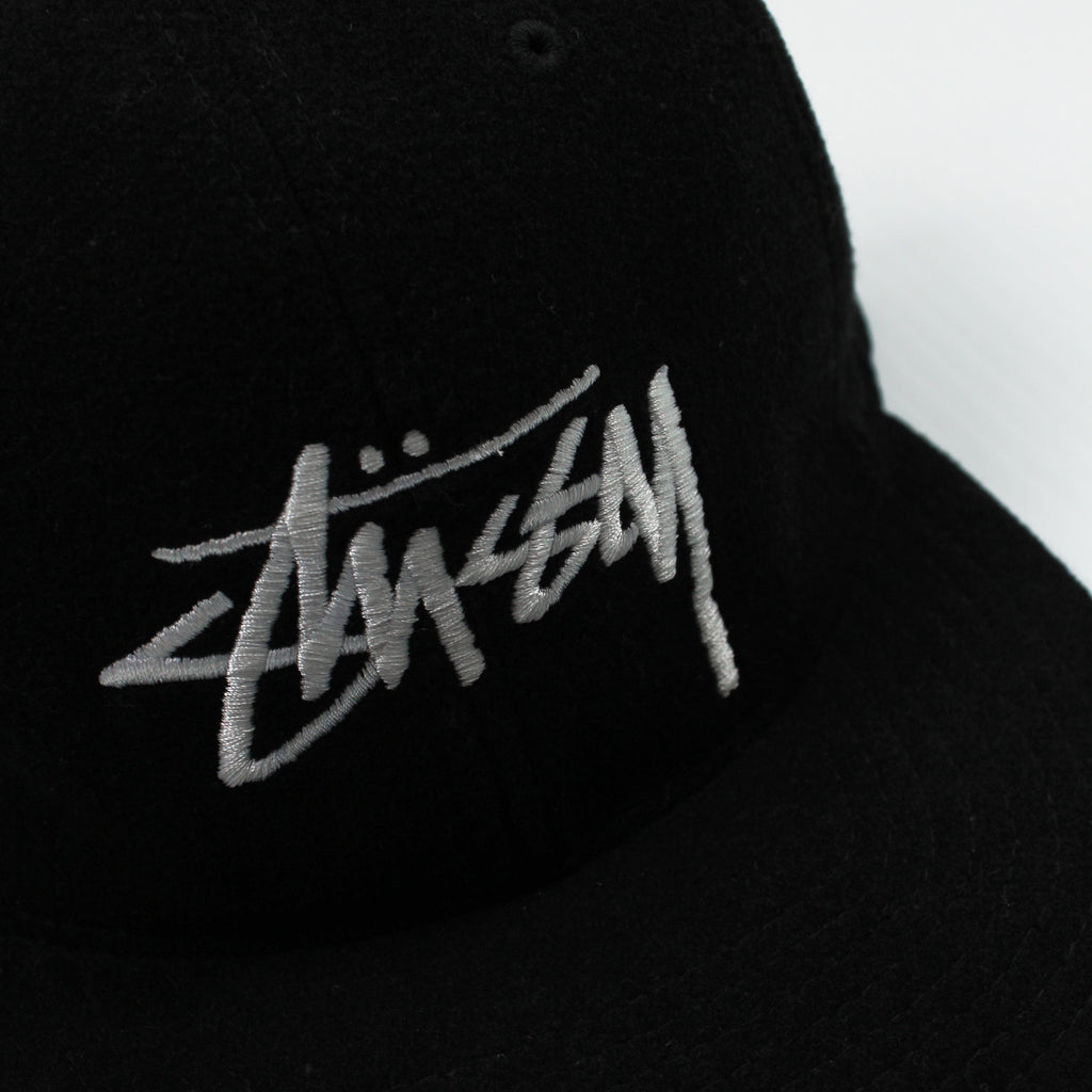 Stussy Big Logo Wool Blend Strapback Hat