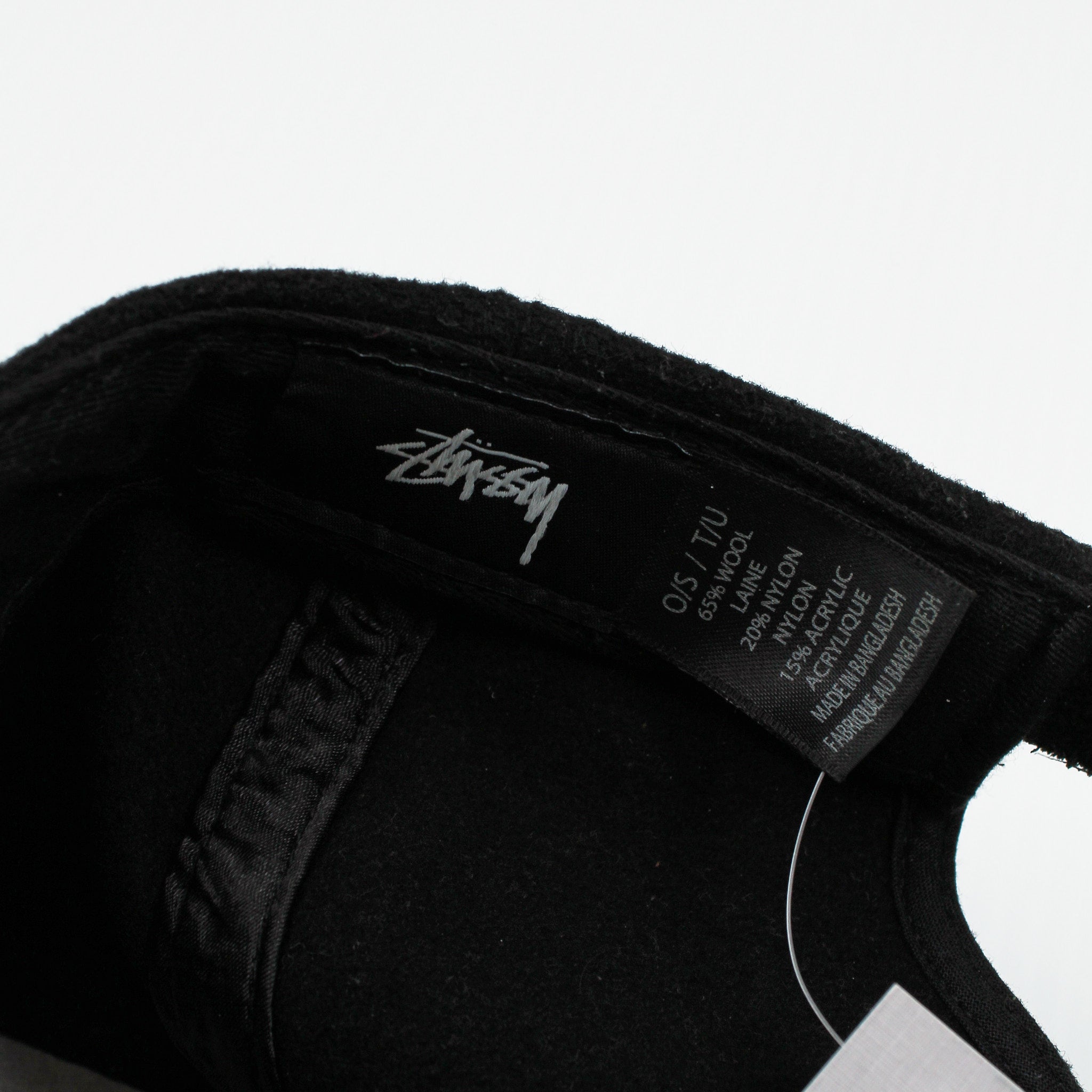 Stussy Big Logo Wool Blend Strapback Hat