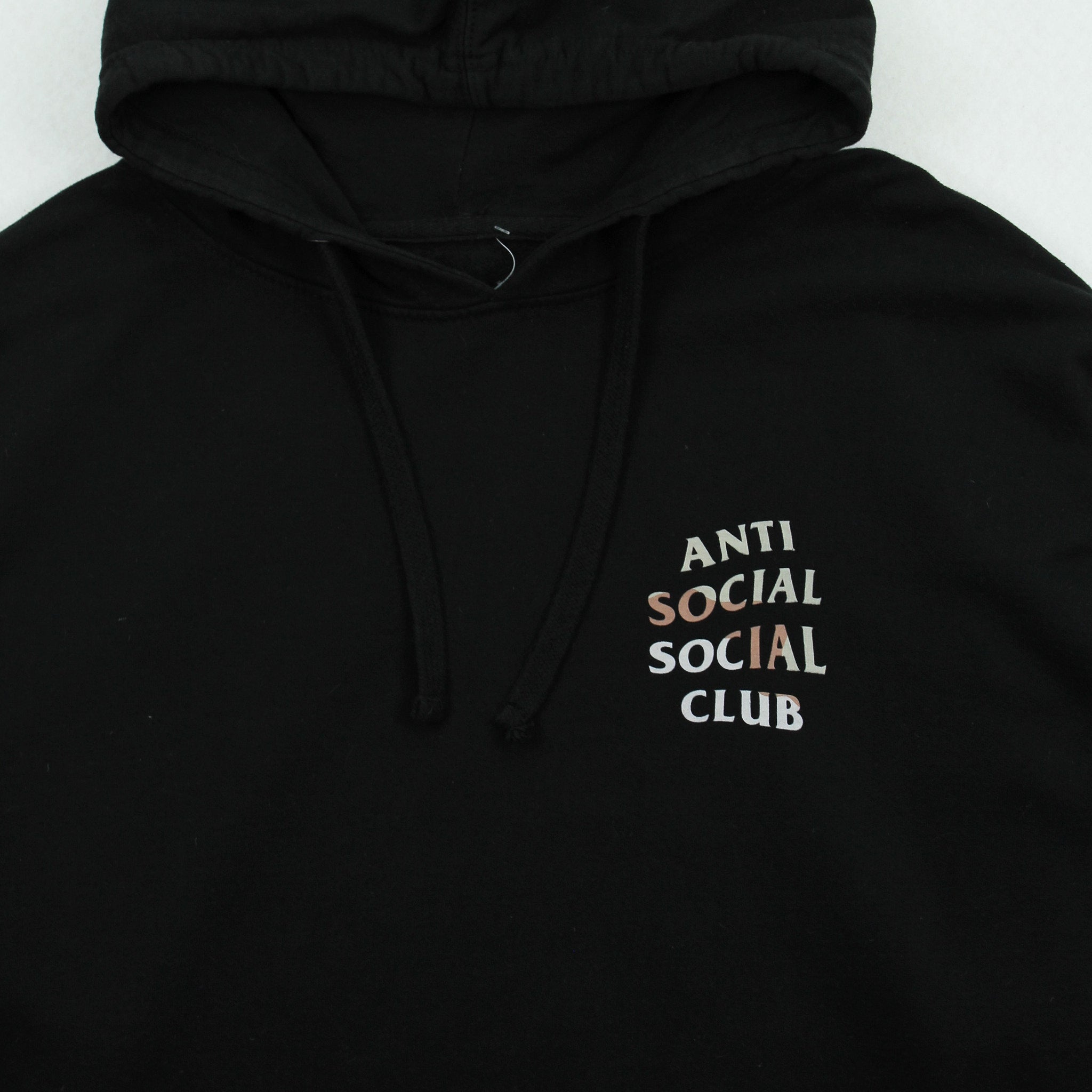 Anti Social Social Club Camo Logo Hoodie L