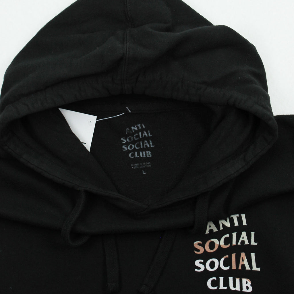 Anti Social Social Club Camo Logo Hoodie L