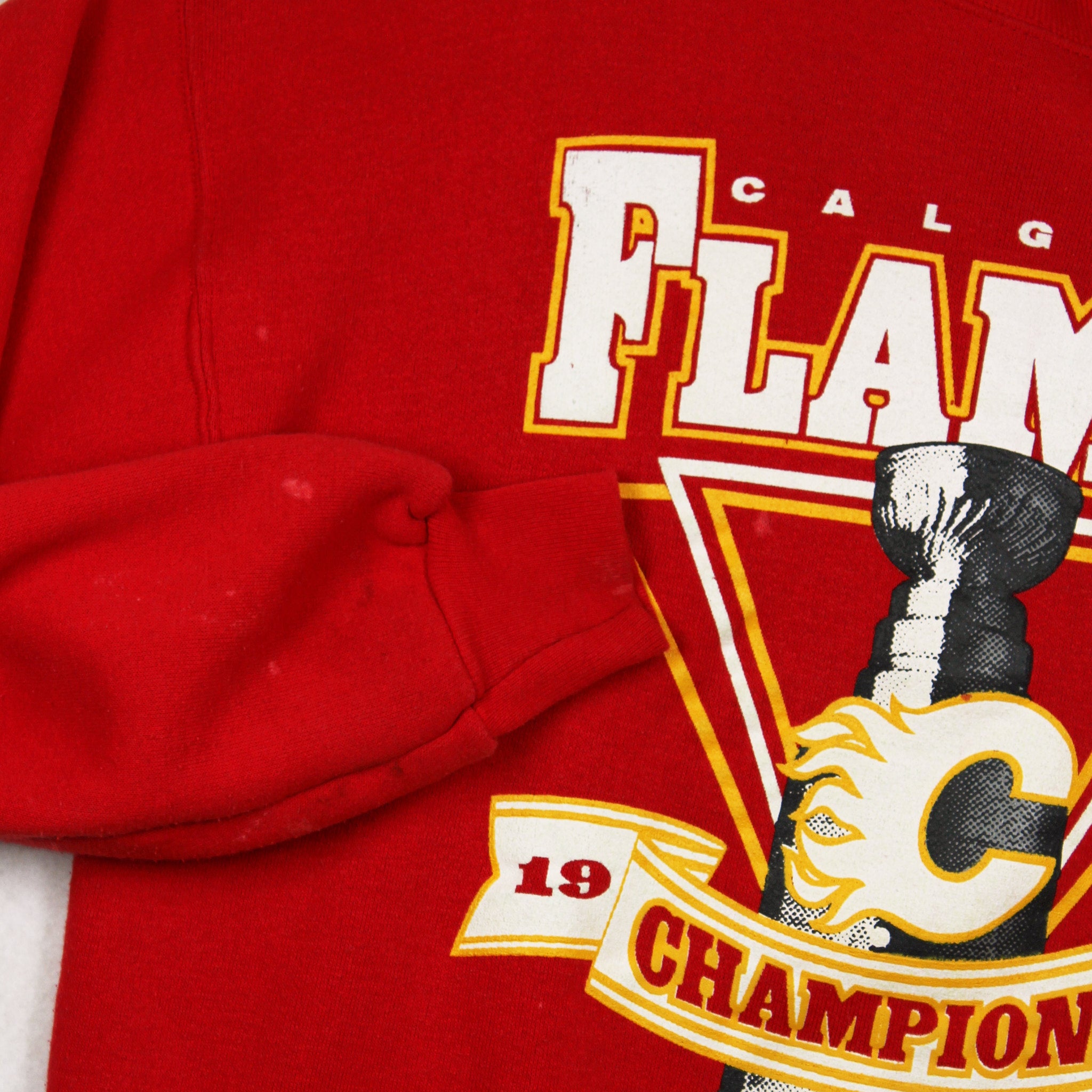 1989 Starter Calgary Flames NHL Crewneck XL