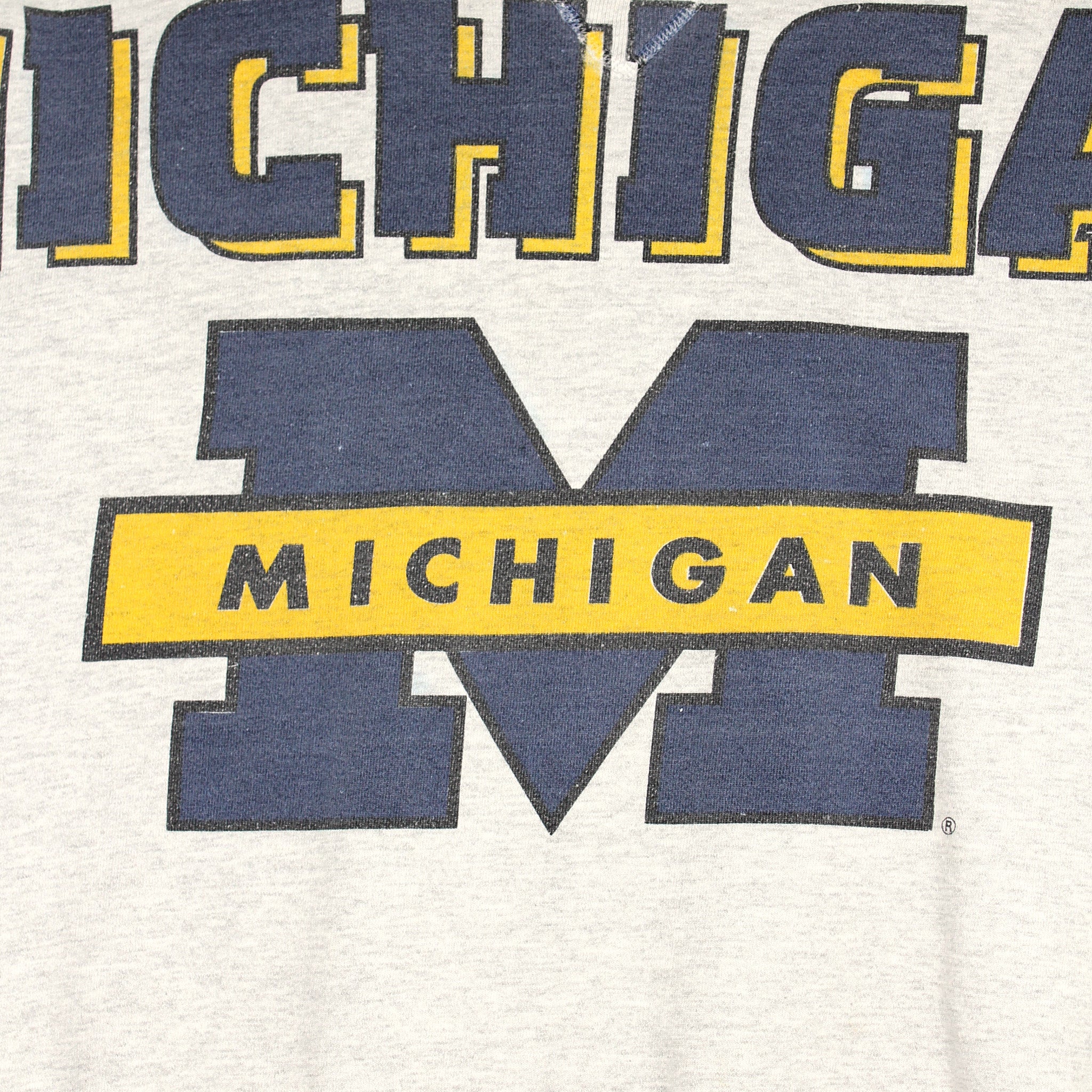 Vintage Michigan Big Logo Chopped Crewneck XL